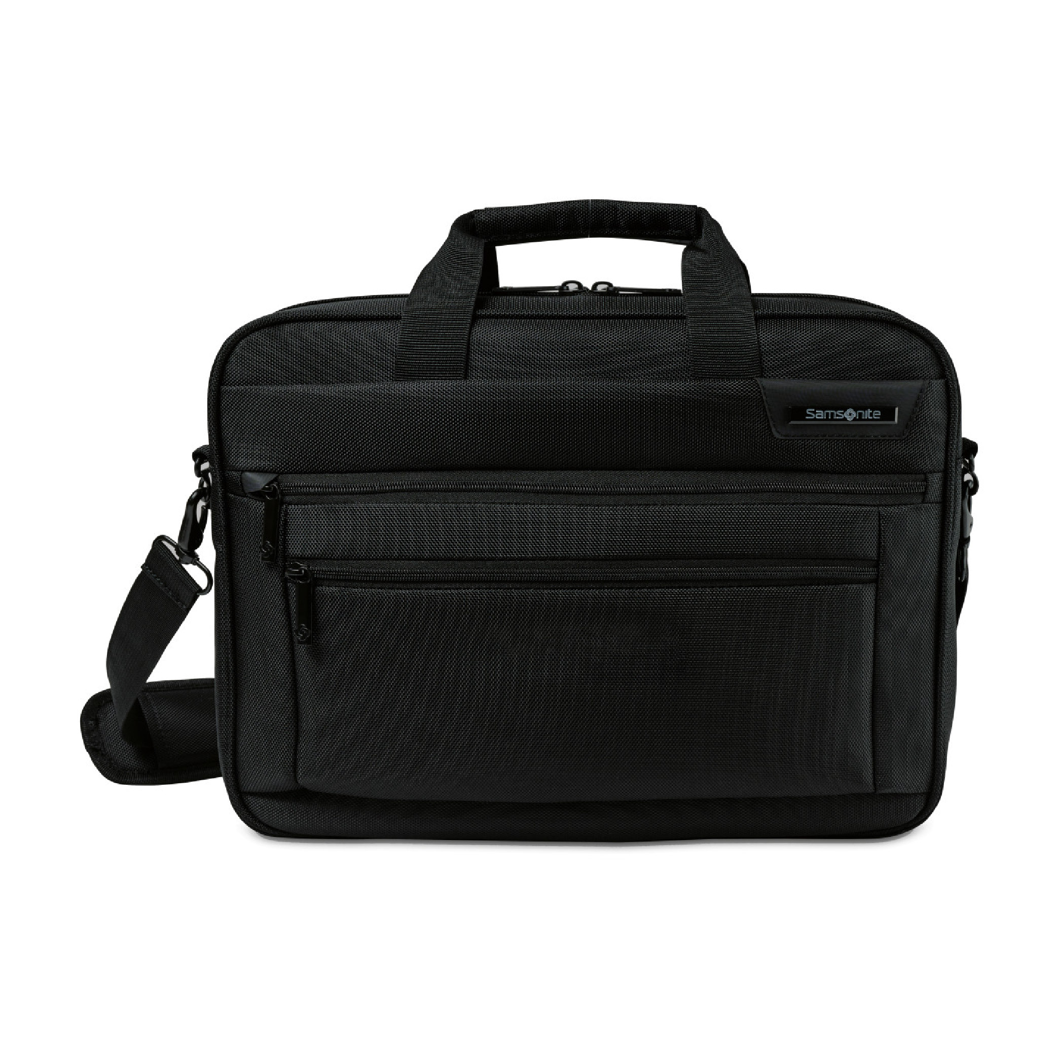 Samsonite Classic Business Perfect Fit Two Gusset Laptop Portfolio - Black