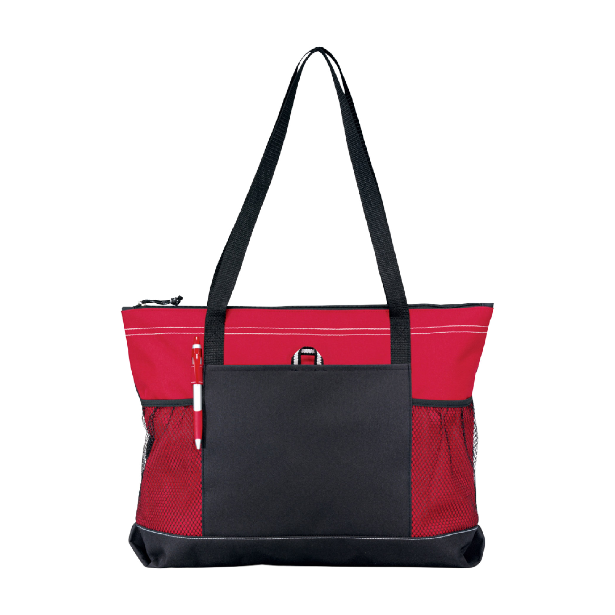 Select Zippered Tote - Red