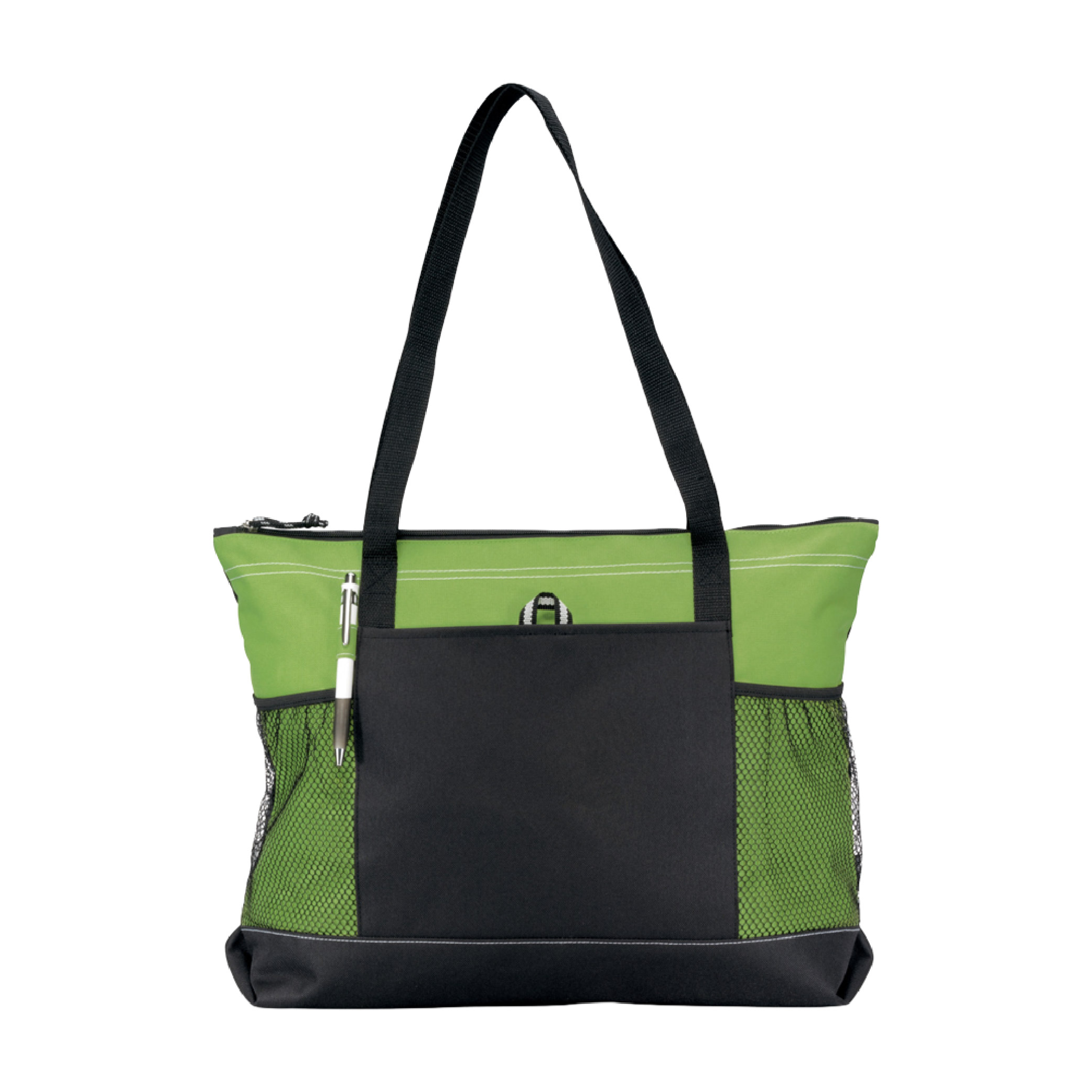 Select Zippered Tote - Apple Green