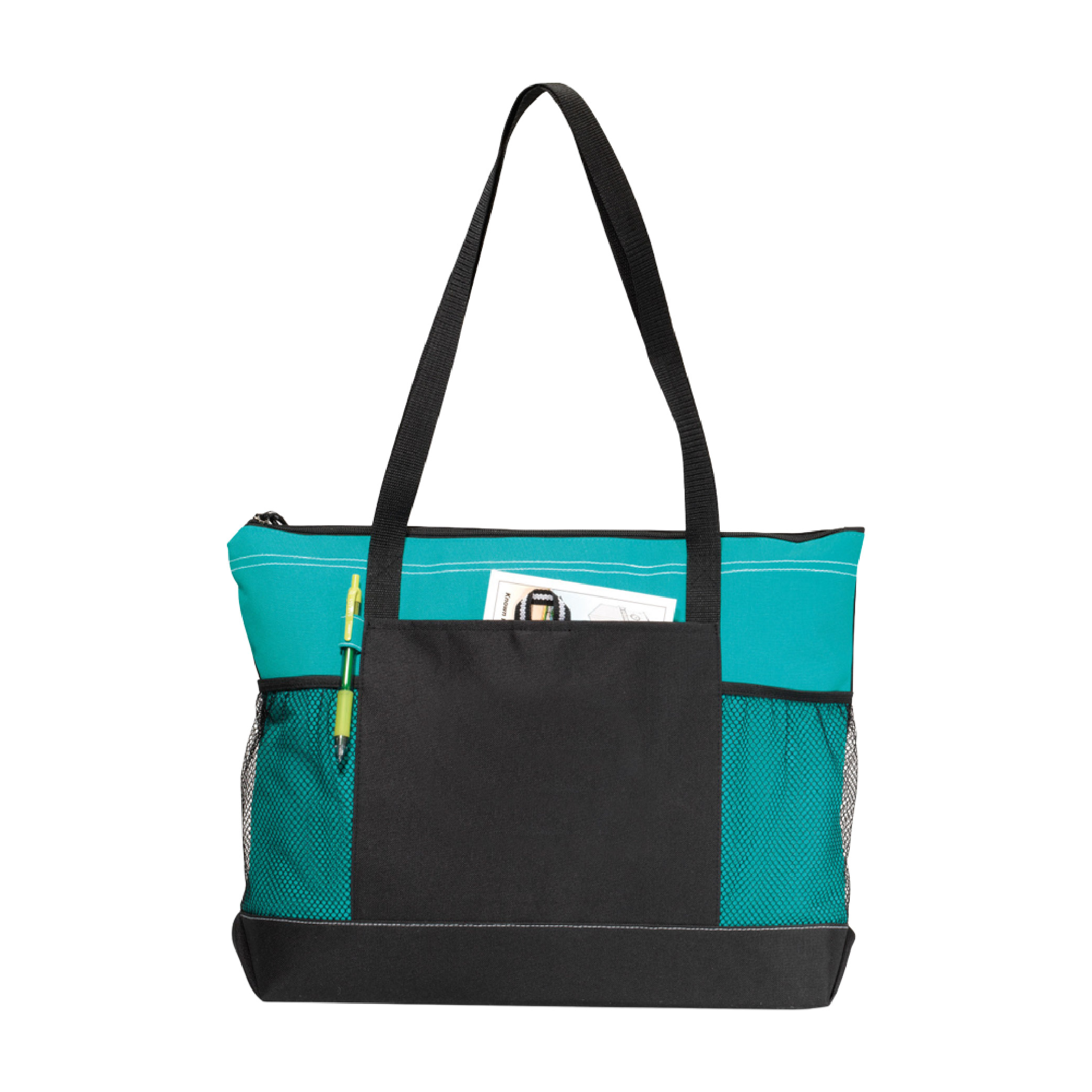 Select Zippered Tote - Turquoise