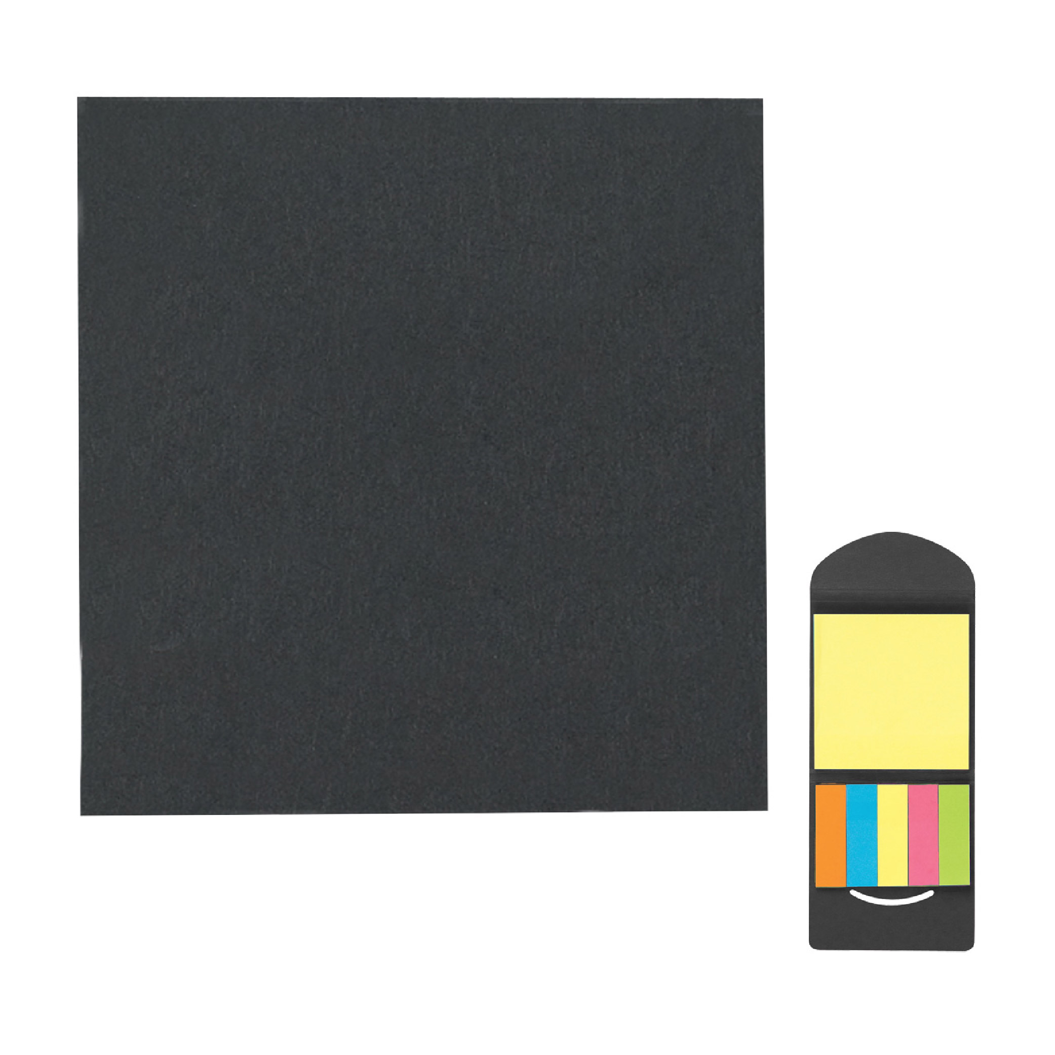 Sticky Notes And Flags In Pocket Case - Black