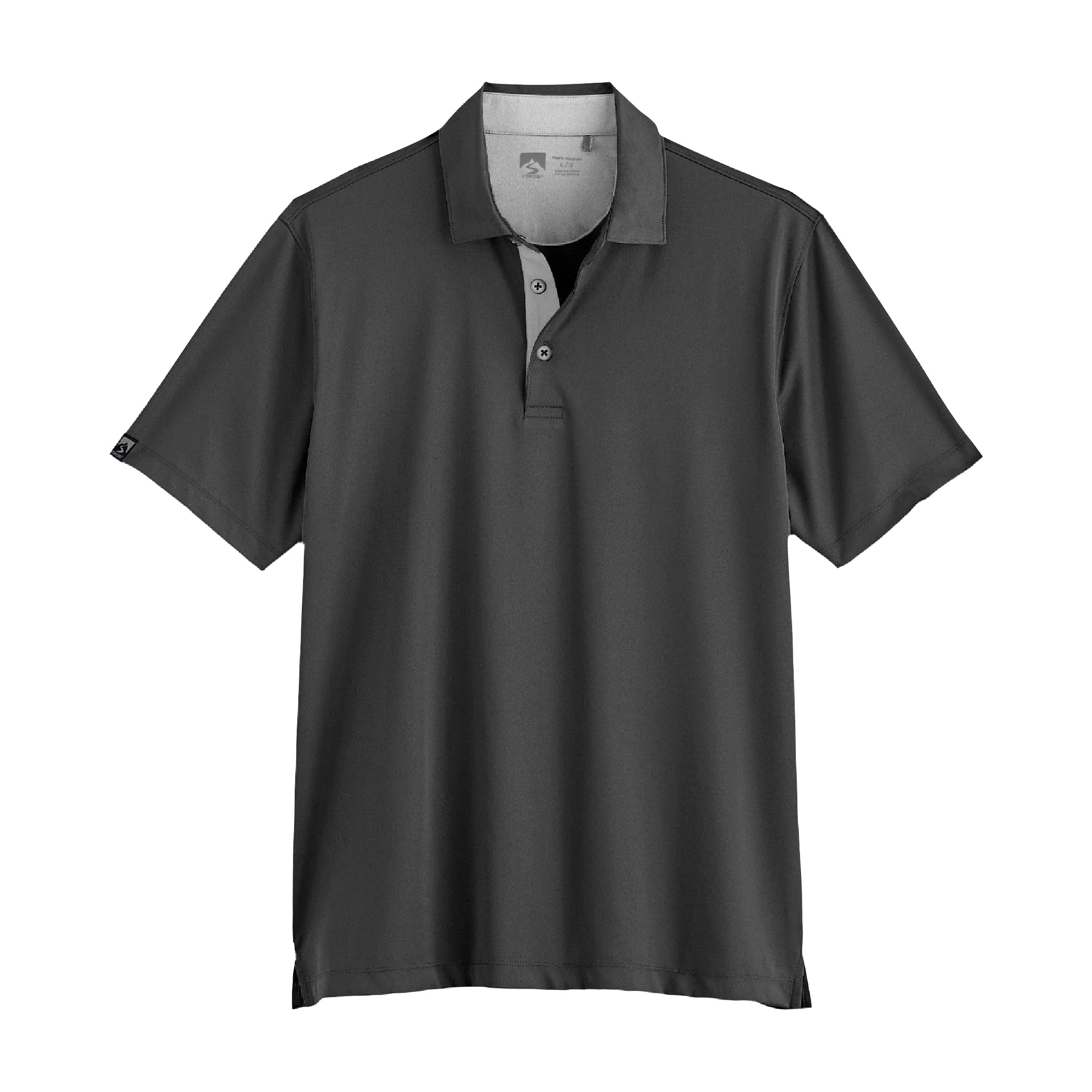 Storm Creek Men's Visionary III Solid Short Sleeve Polo - Dark Heather