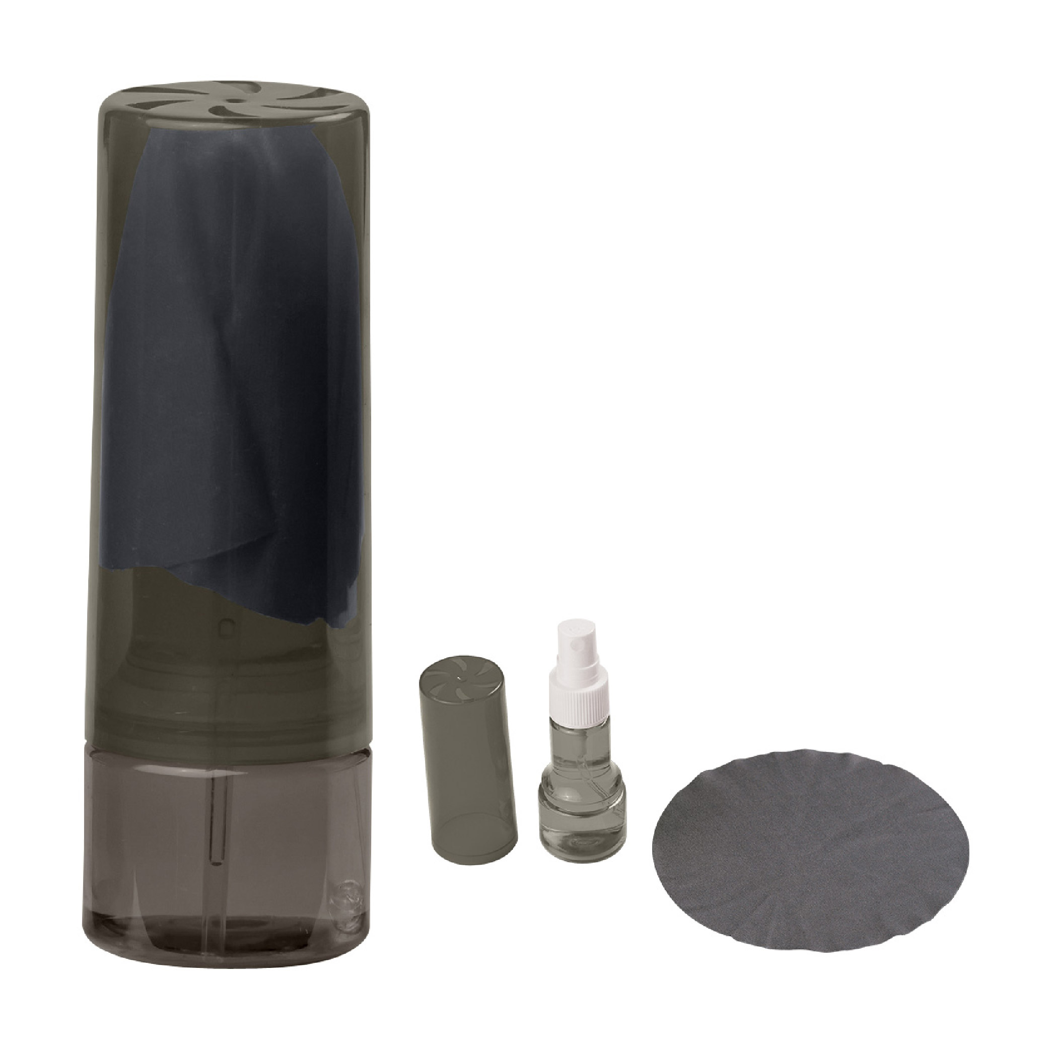 1 Oz. Cleaning Spray With Microfiber Cloth - Black
