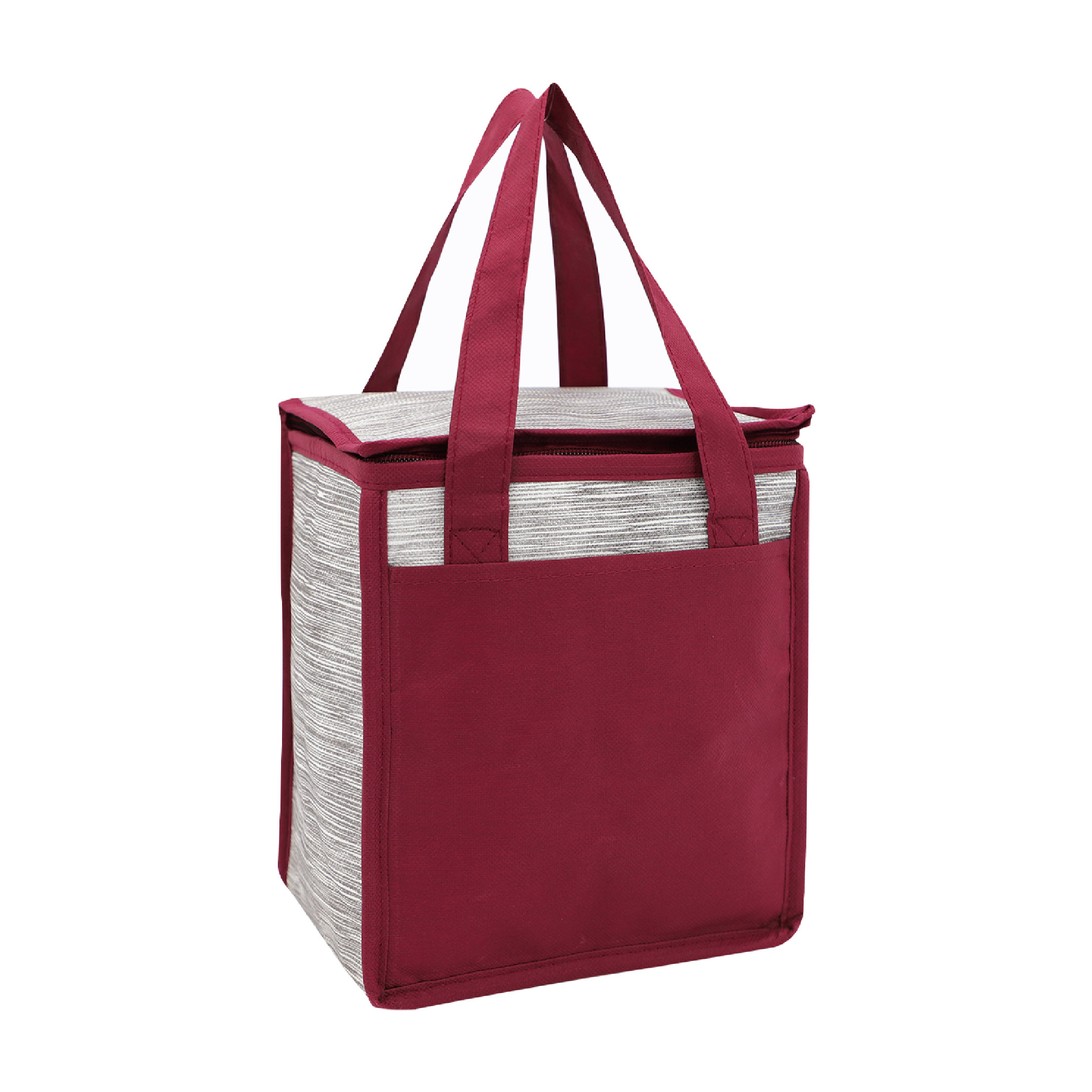 Fresno Non-Woven Cooler Bag - Burgundy