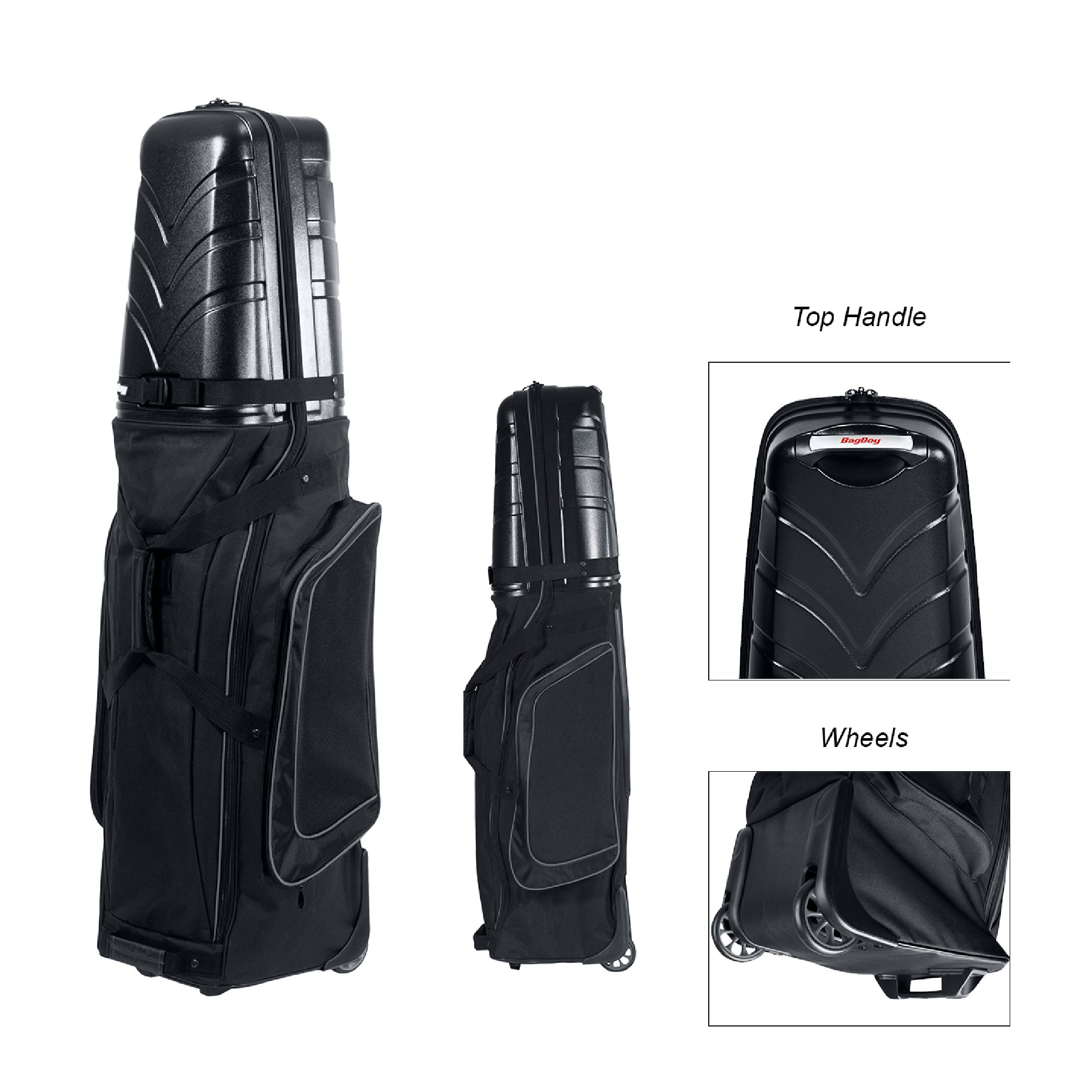 BagBoy T-10 Travel Cover - Black/Grey