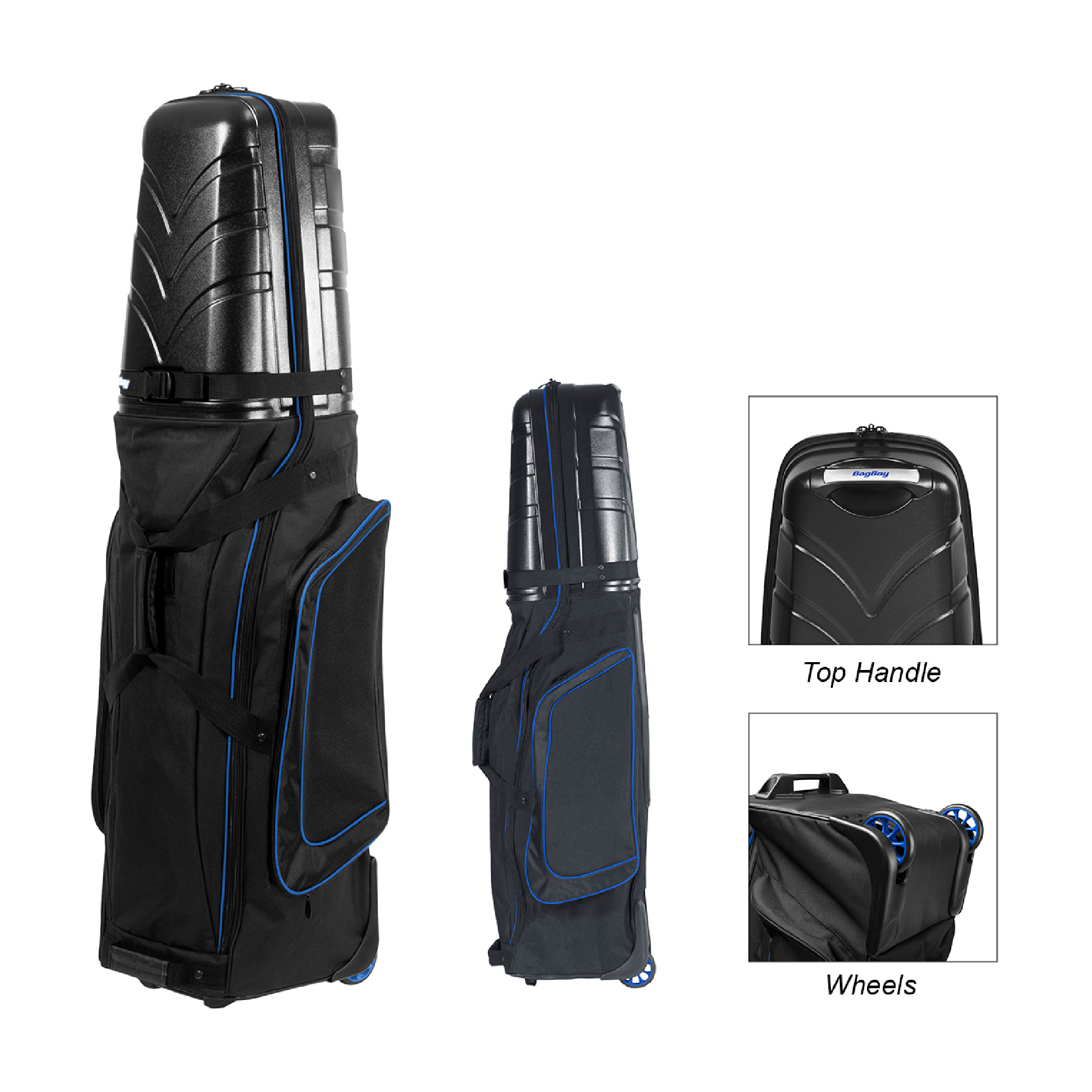 BagBoy T-10 Travel Cover - Black/Royal Blue