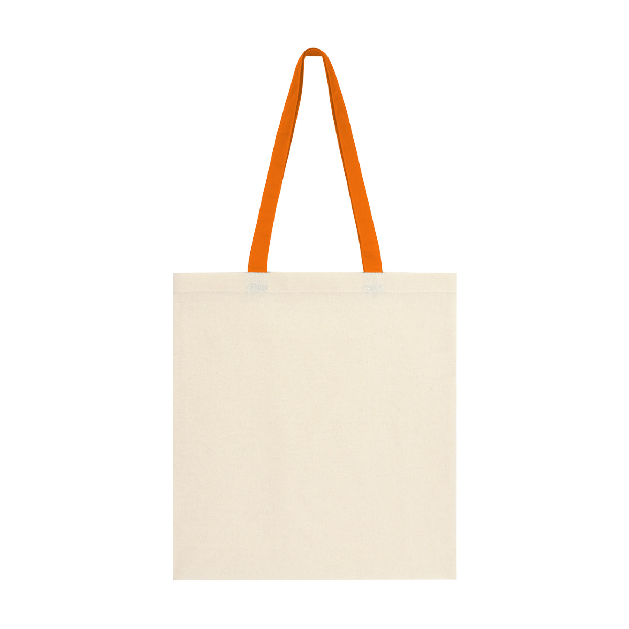 Penny Wise 4 oz. Cotton Canvas Tote Bag - Natural/Orange