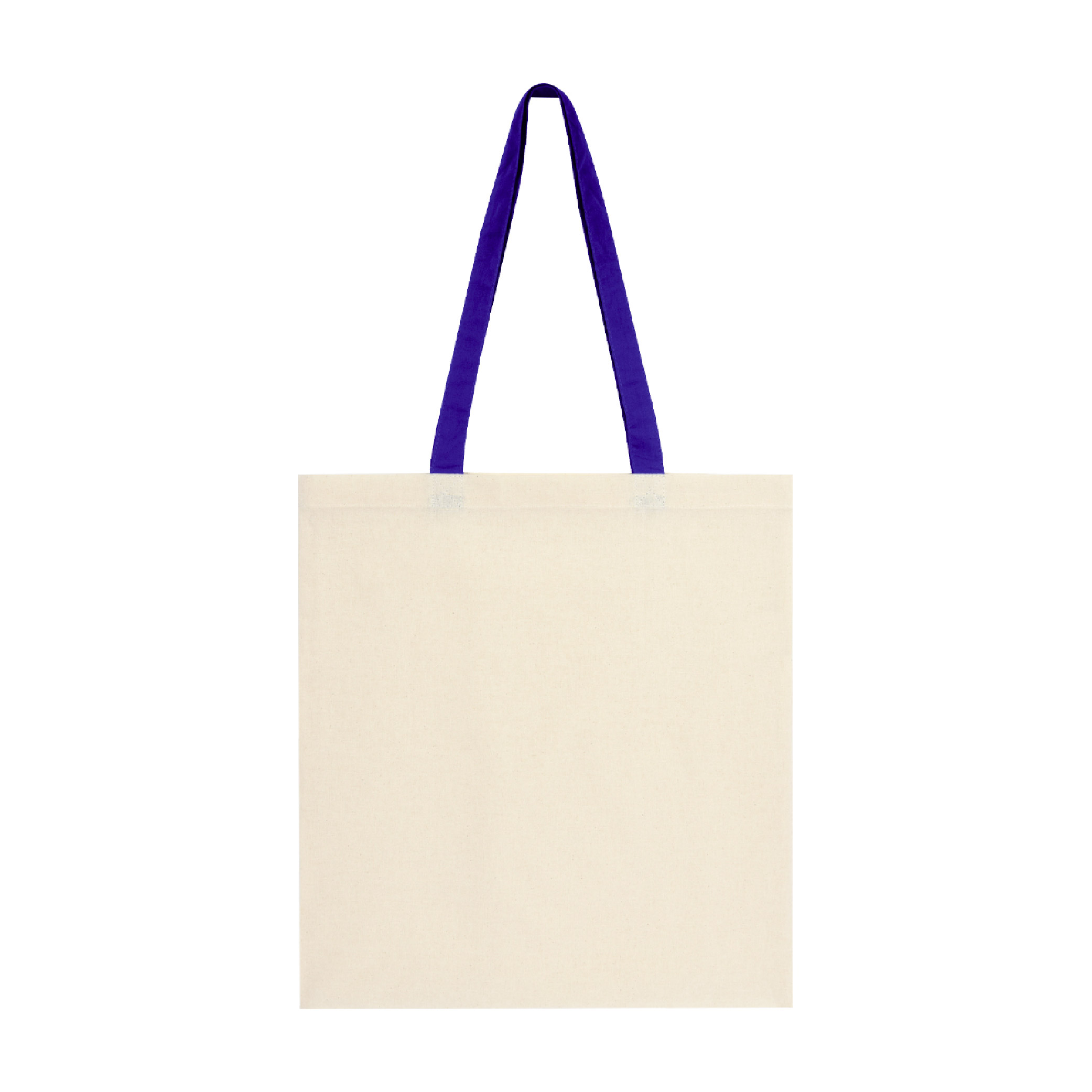 Penny Wise 4 oz. Cotton Canvas Tote Bag - Natural/Purple
