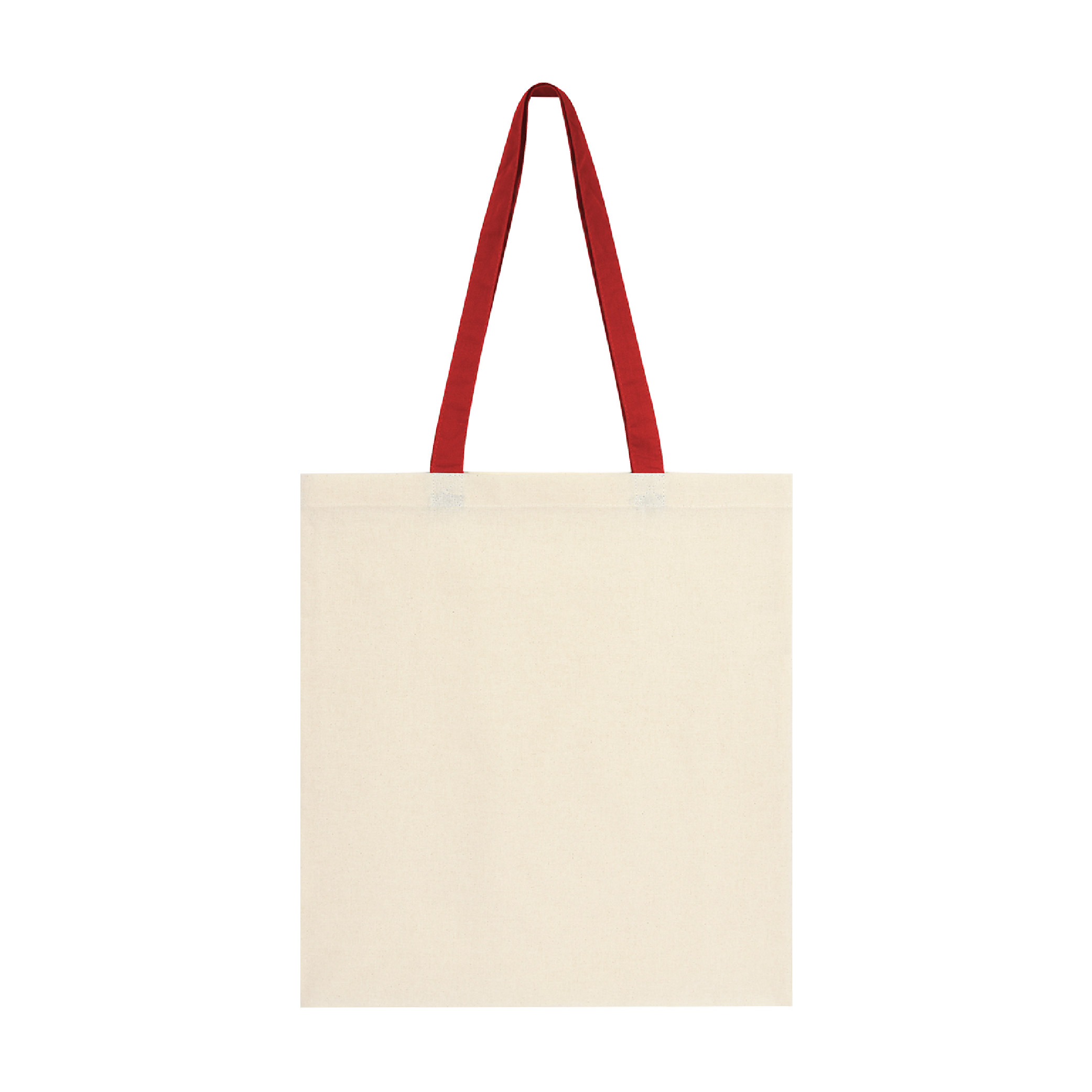 Penny Wise 4 oz. Cotton Canvas Tote Bag - Natural/Red