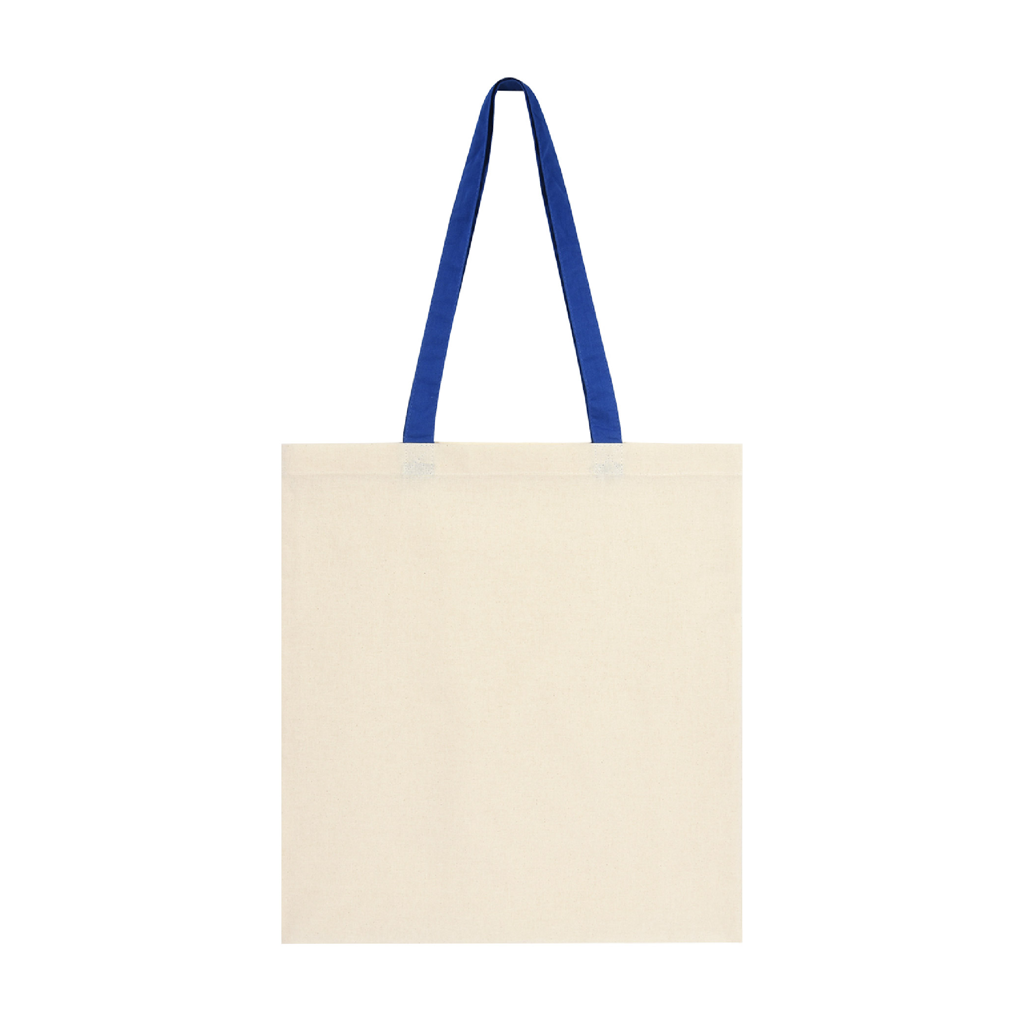 Penny Wise 4 oz. Cotton Canvas Tote Bag - Natural/Royal Blue