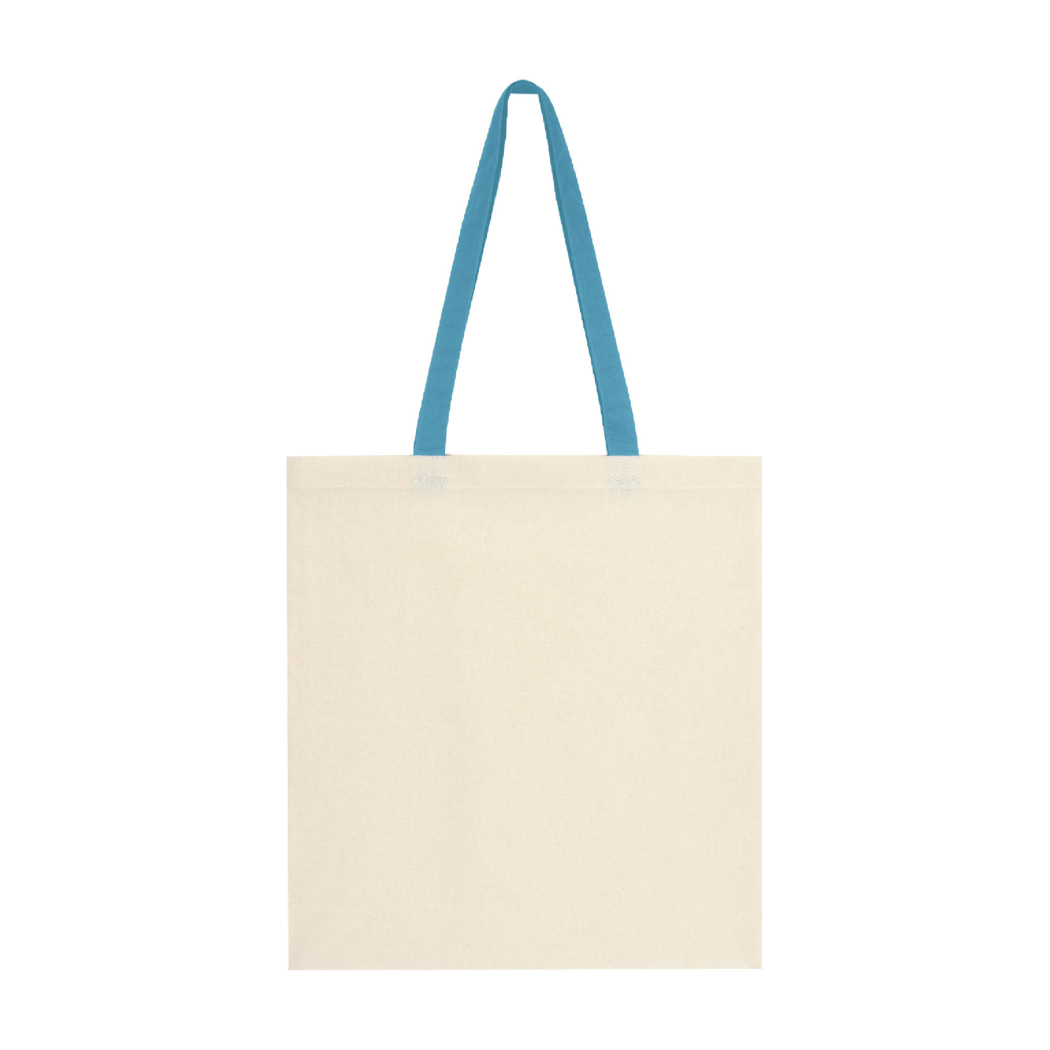 Penny Wise 4 oz. Cotton Canvas Tote Bag - Natural/Teal