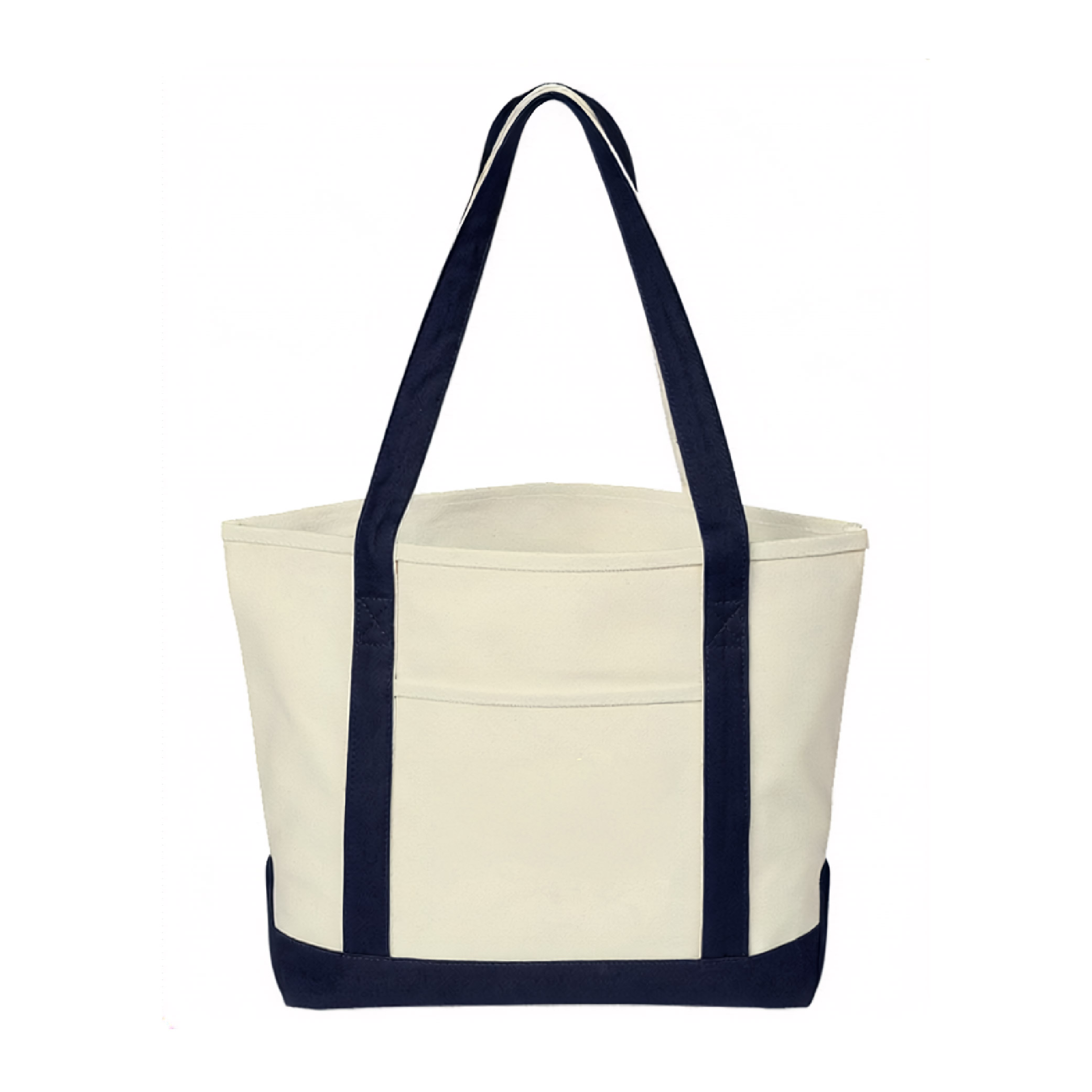 Medium Starboard Cotton Canvas Tote - Natural/Navy