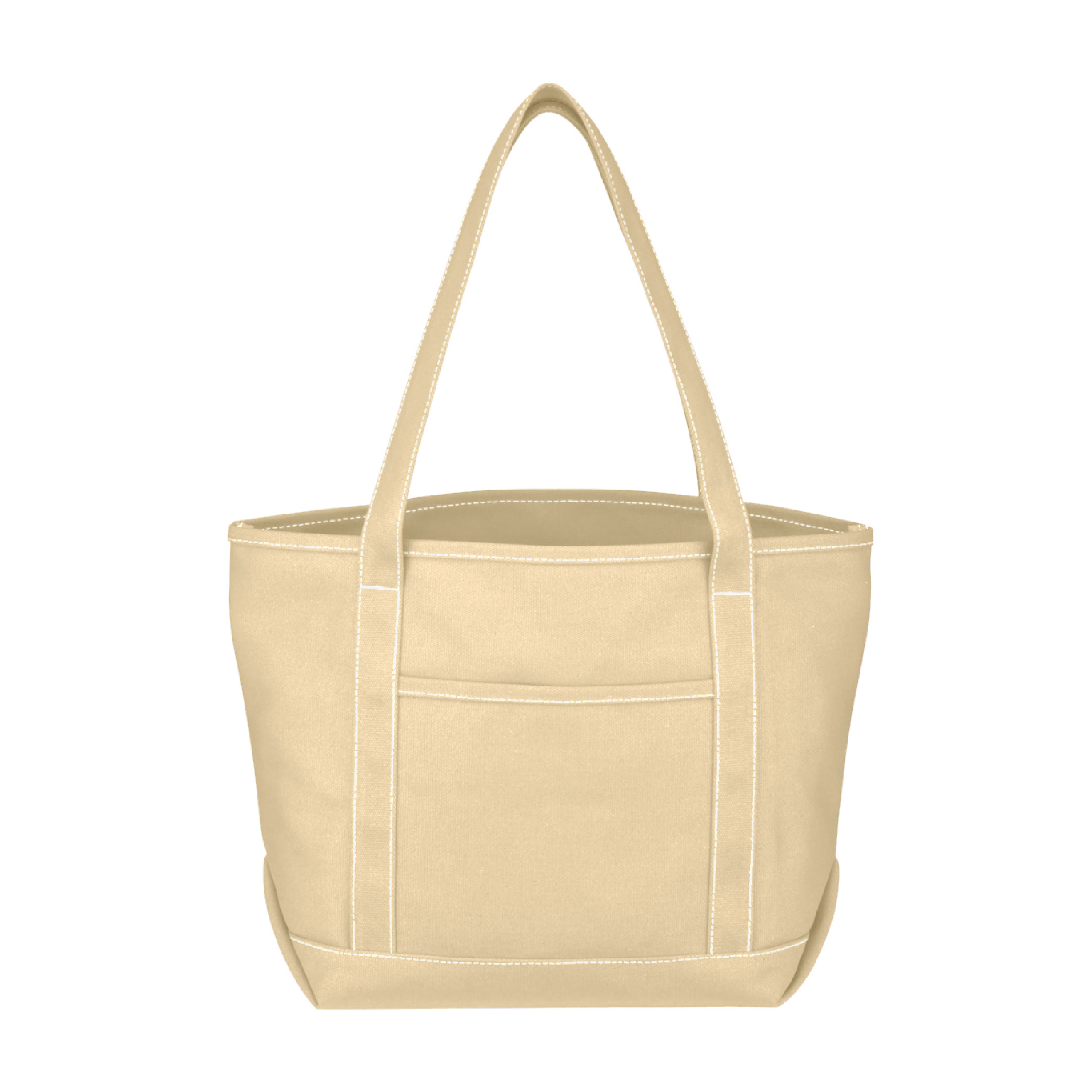 Medium 24 Oz. Cotton Canvas Yacht Tote Bag - Natural