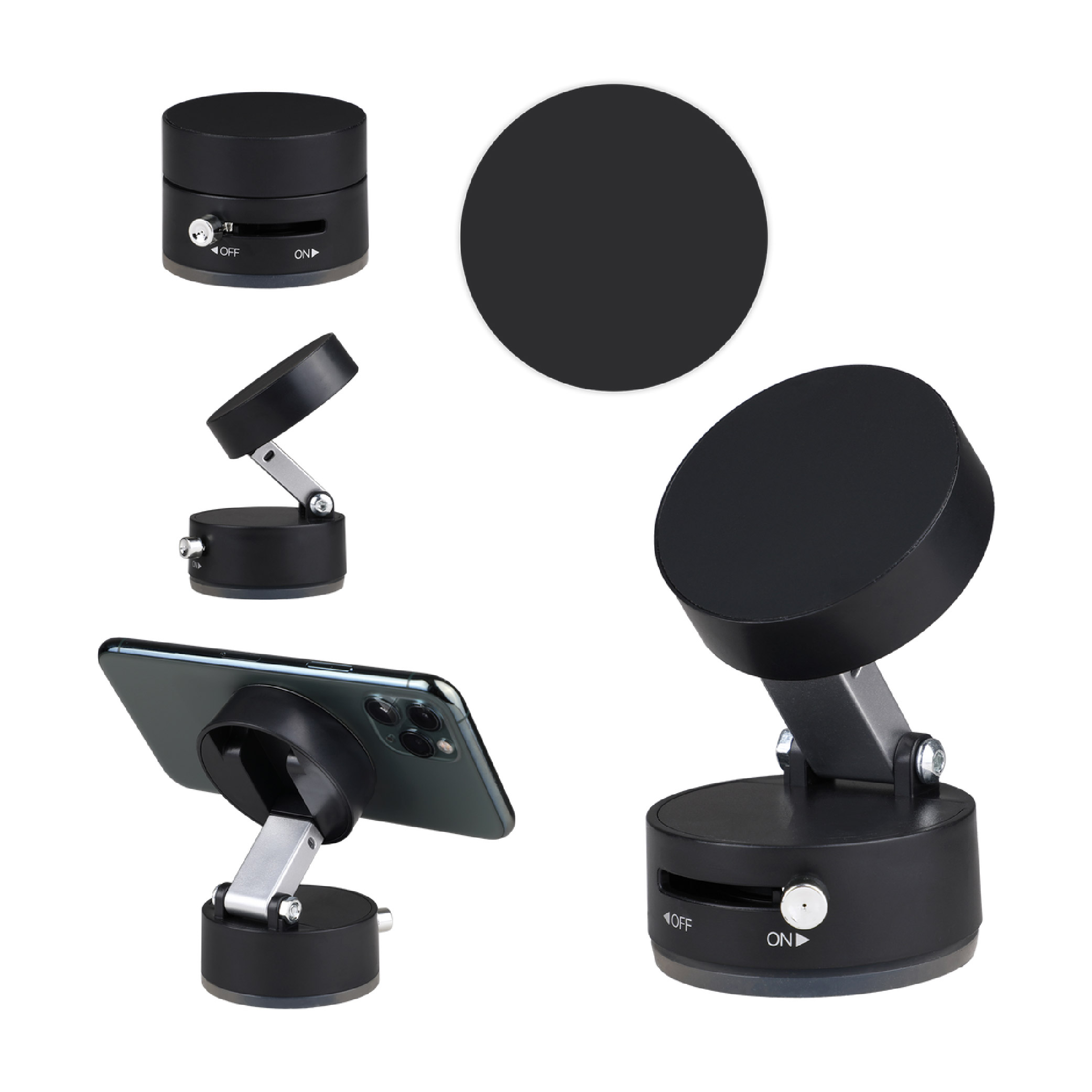 Lunogrip Magnetic Phone Holder - Black