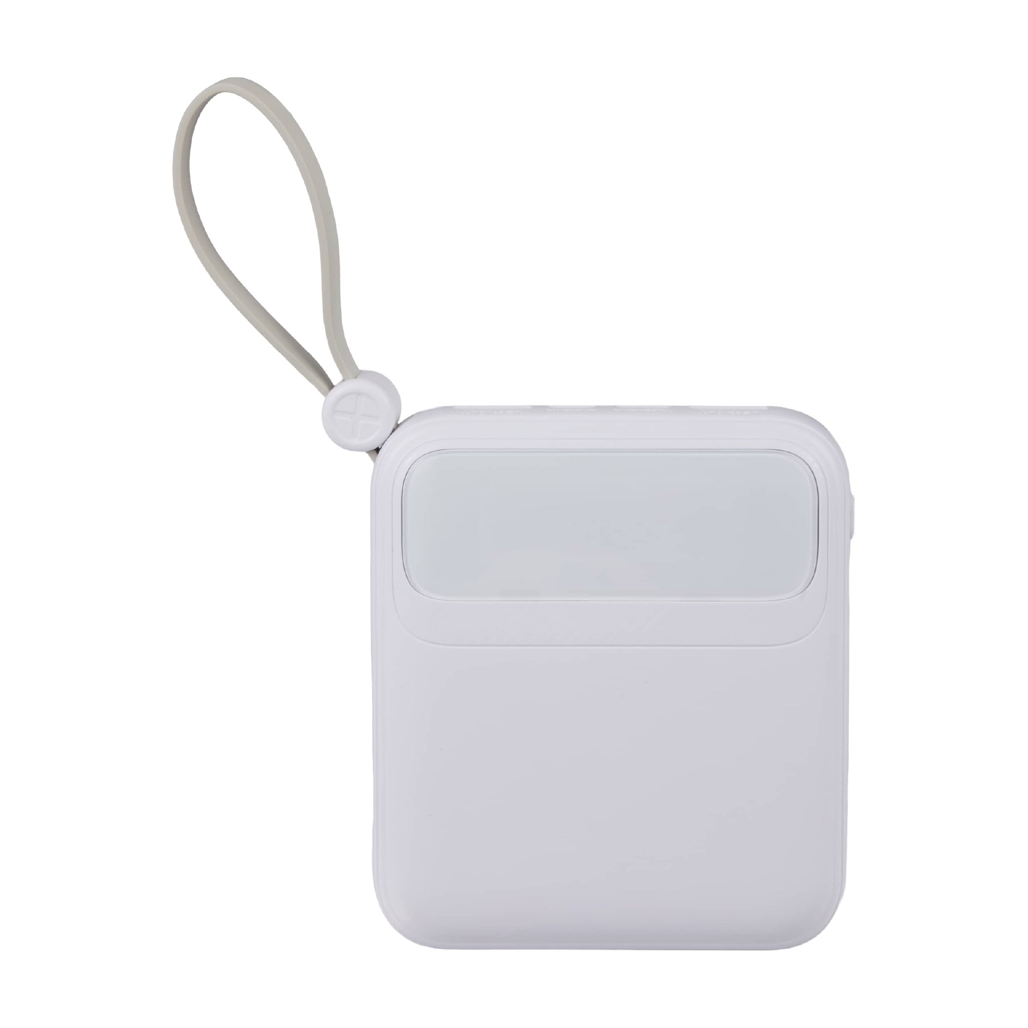 PWR Boost 10,000 mAh 20W PD Power Bank with Cables - White