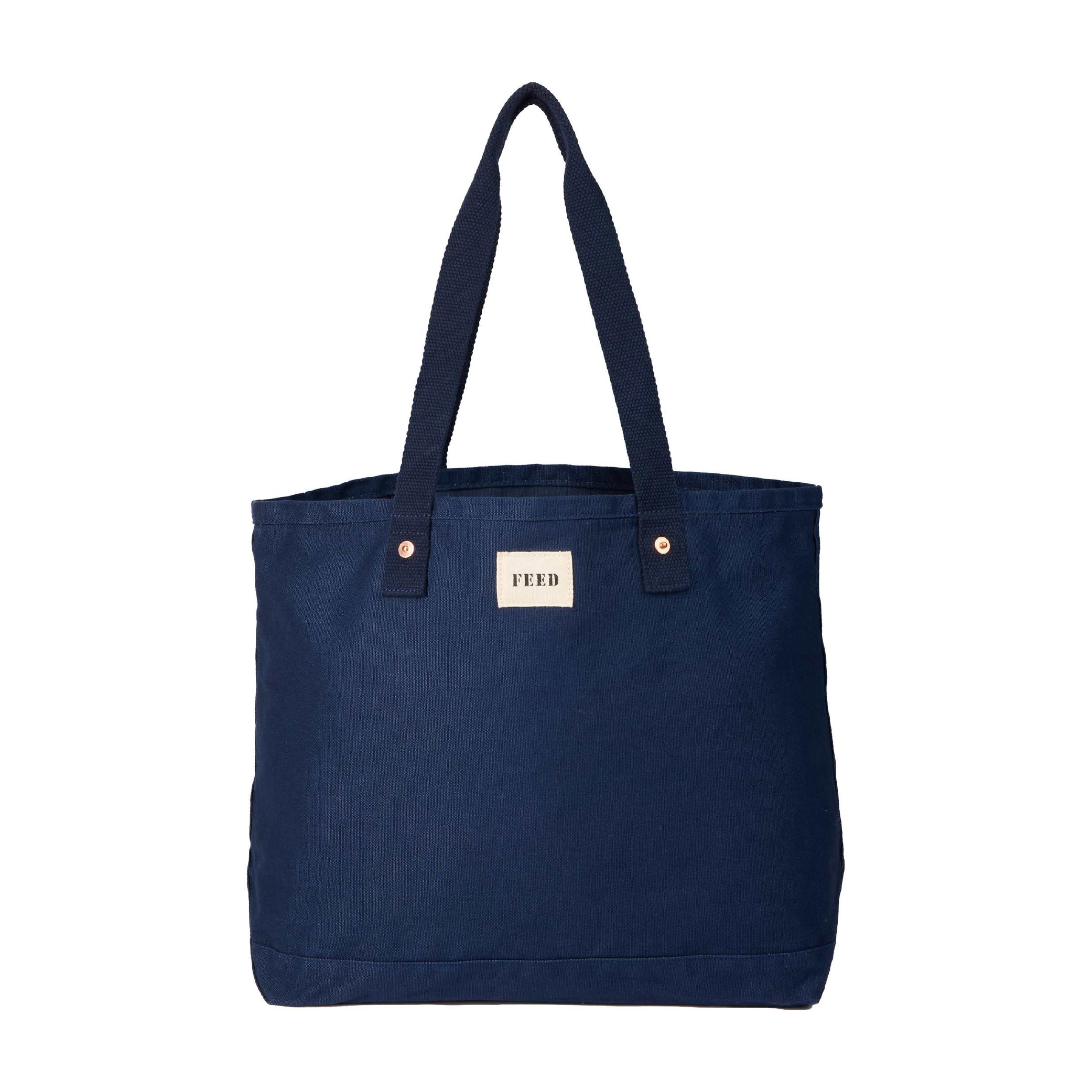 FEED Organic Cotton Weekend Tote - Navy