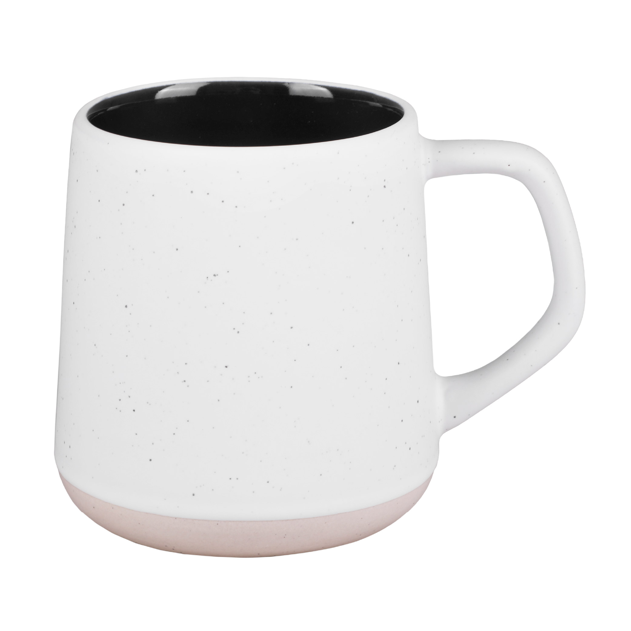 13.5 Oz Speckled Ceramic Tapered Mug - Black