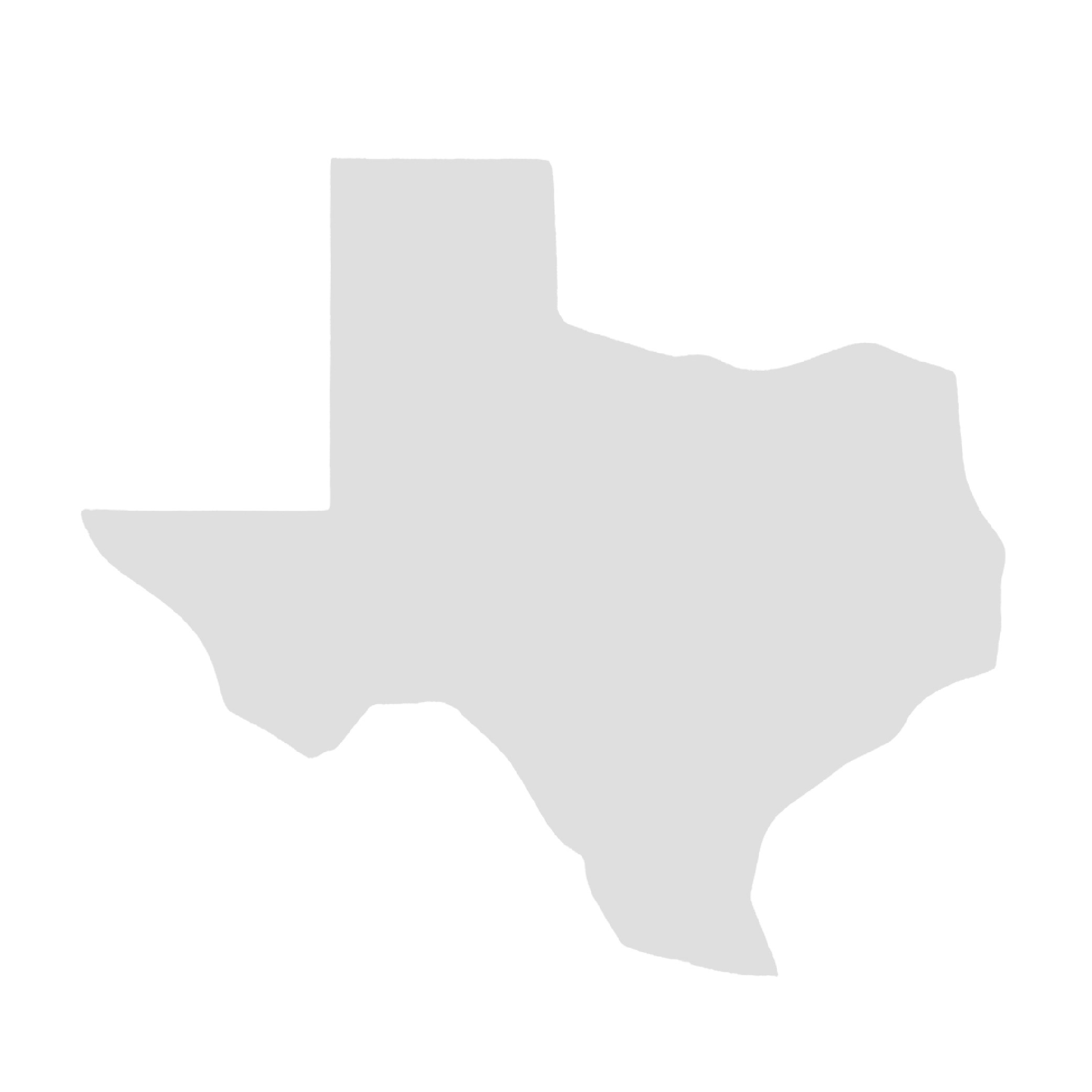 Texas Shape Mousepad - White