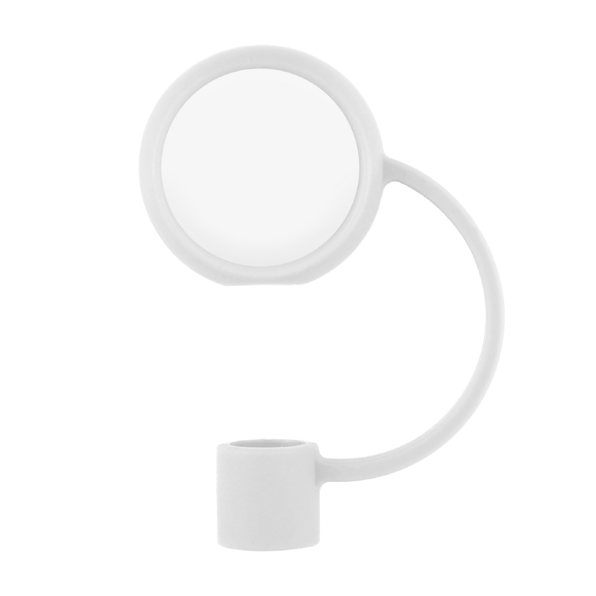 Circle Straw Topper - White