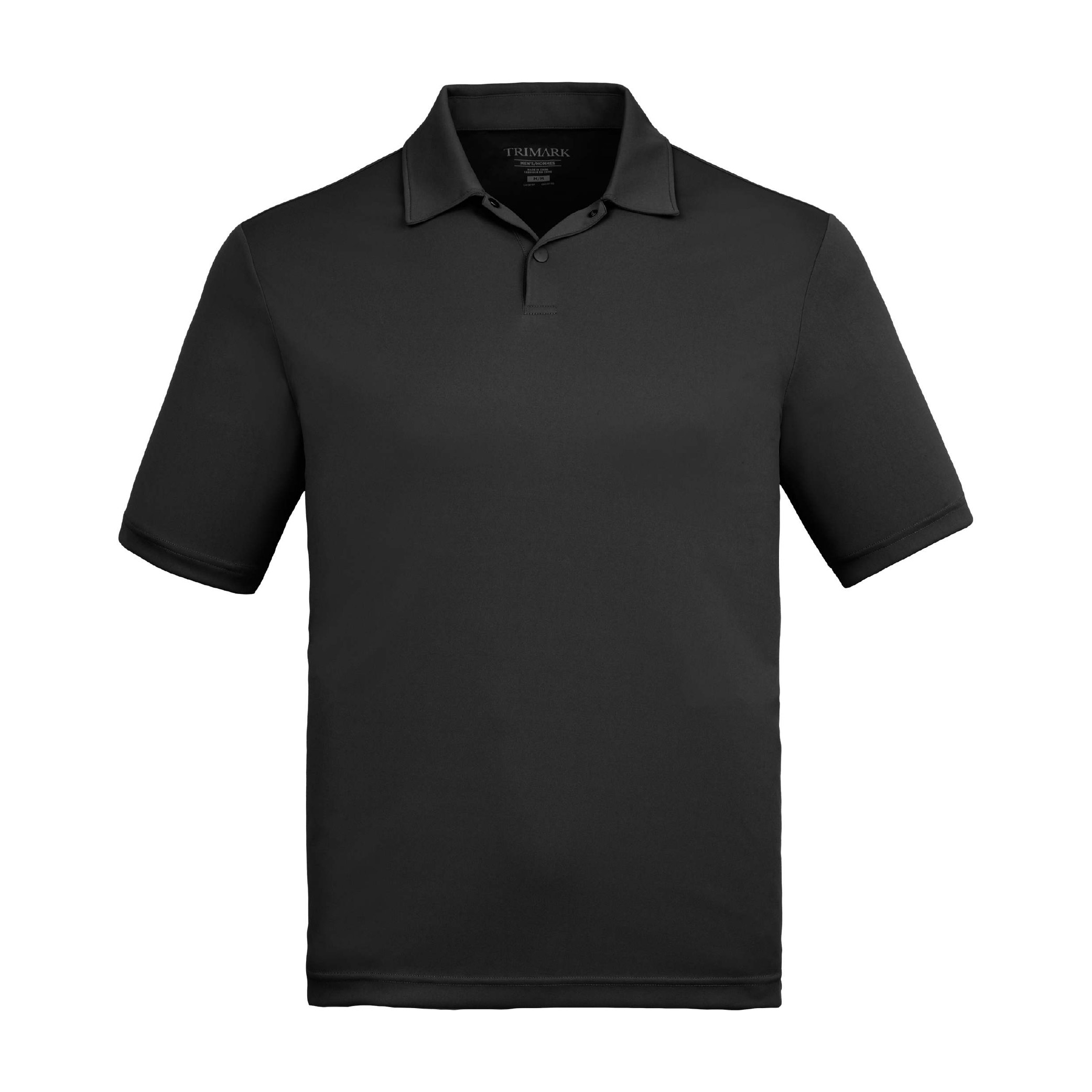 DARA Men's Recycled Tech Polo - Black