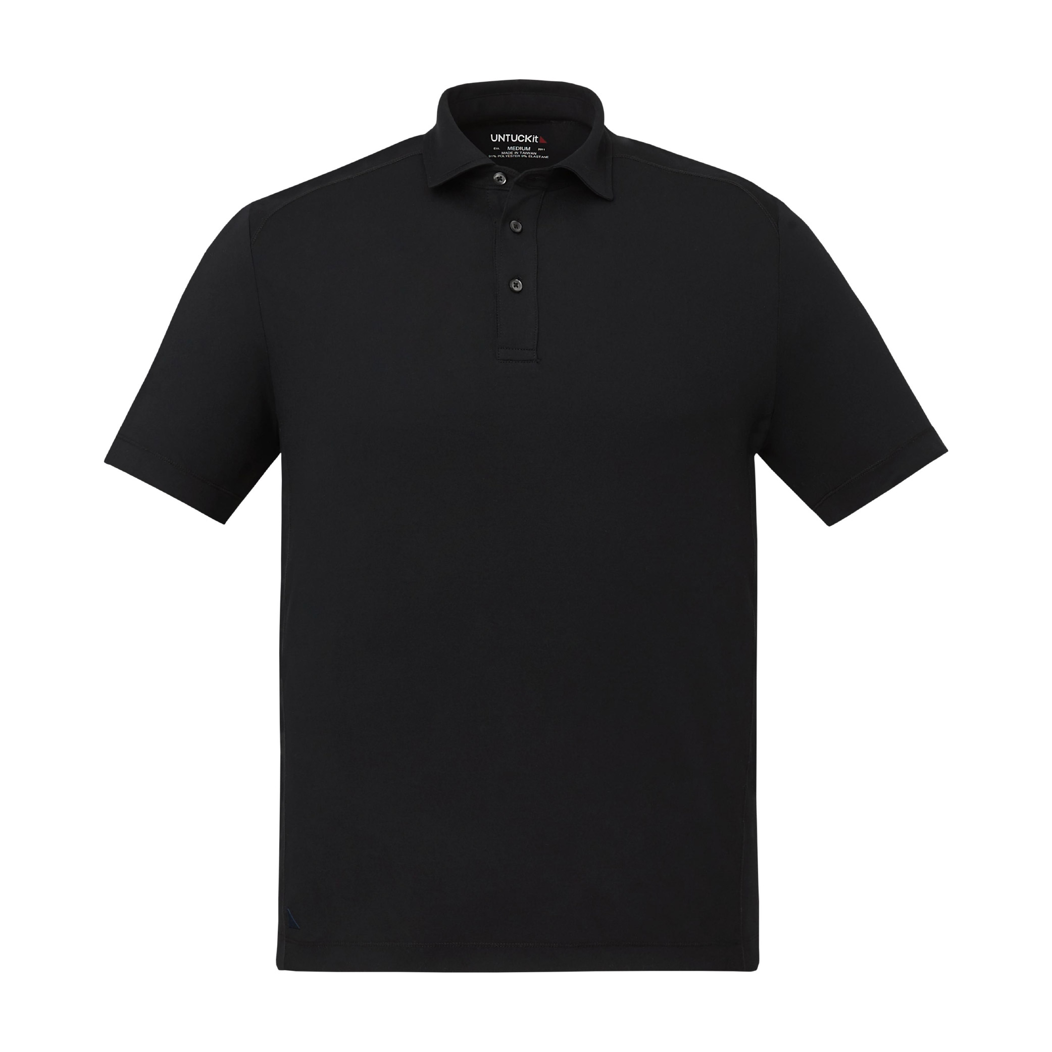 Men's UNTUCKit Performance Knit Polo - Black