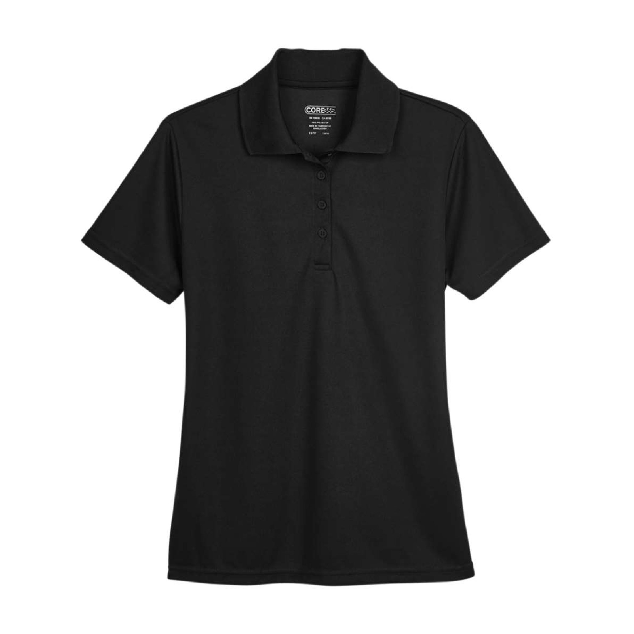 Core 365 Women's Origin Performance Pique Polo - Black