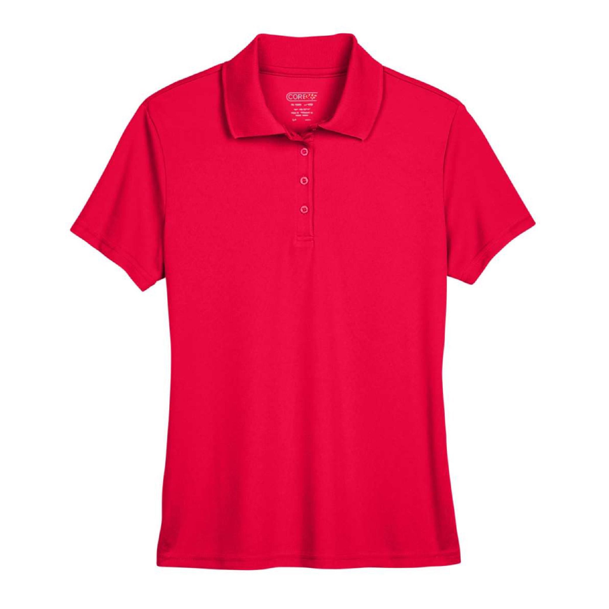 Core 365 Women's Origin Performance Pique Polo - Red