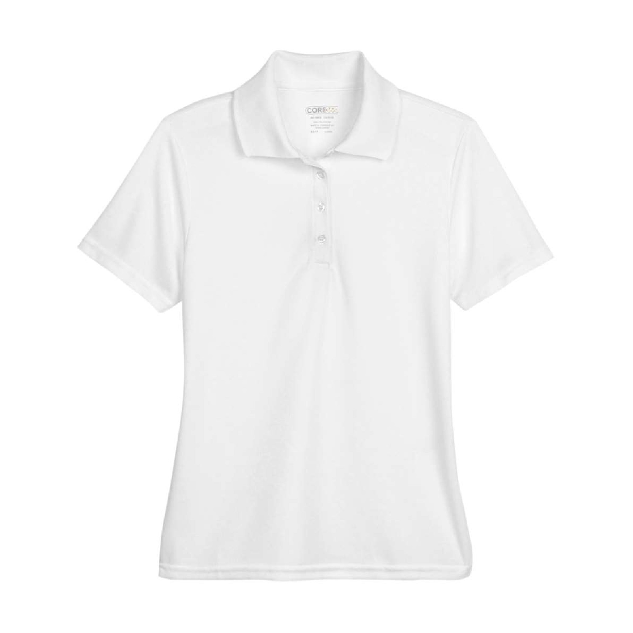 Core 365 Women's Origin Performance Pique Polo - White