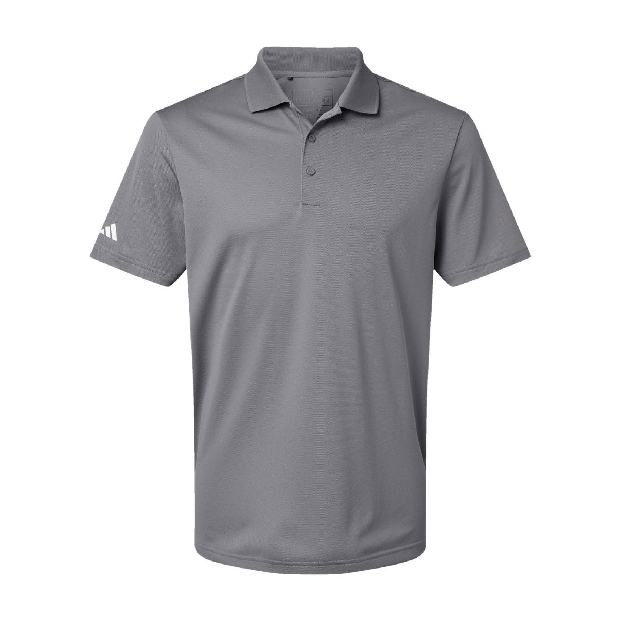 Adidas Men's Performance Pique Polo - Grey Three