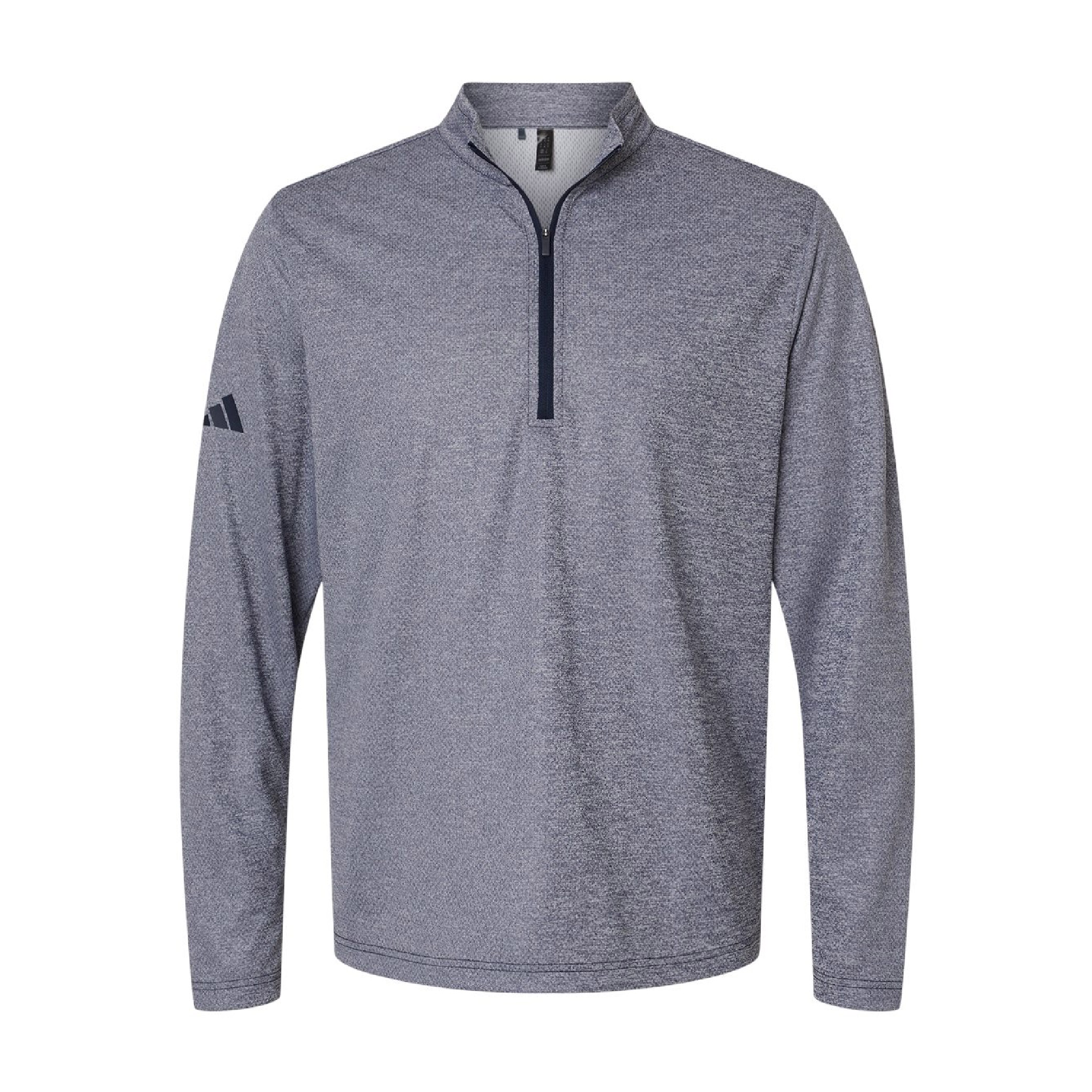 Adidas Space Dyed Quarter Zip Pullover - Collegiate Navy