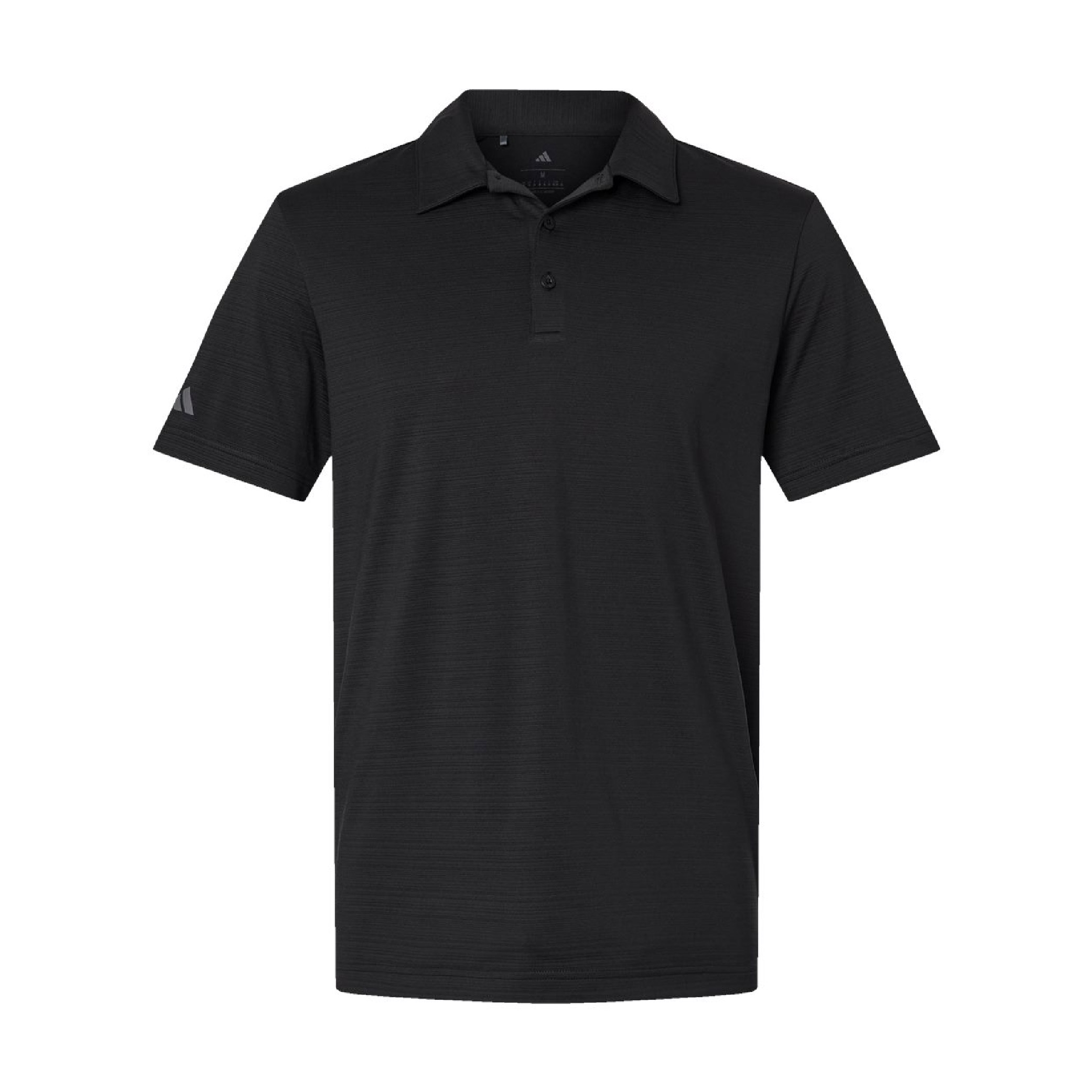 Adidas Men's Textured Stripe Polo - Black