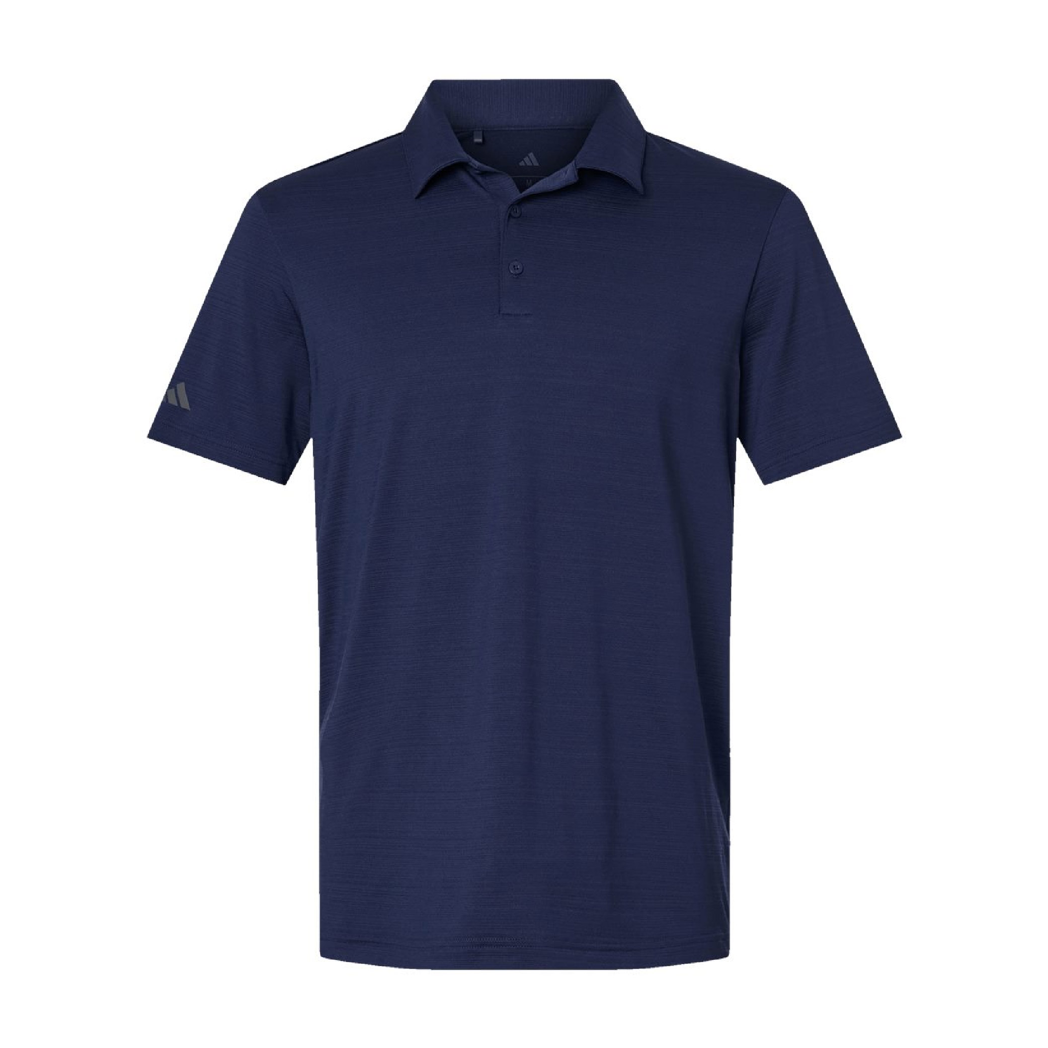 Adidas Men's Textured Stripe Polo - Dark Blue