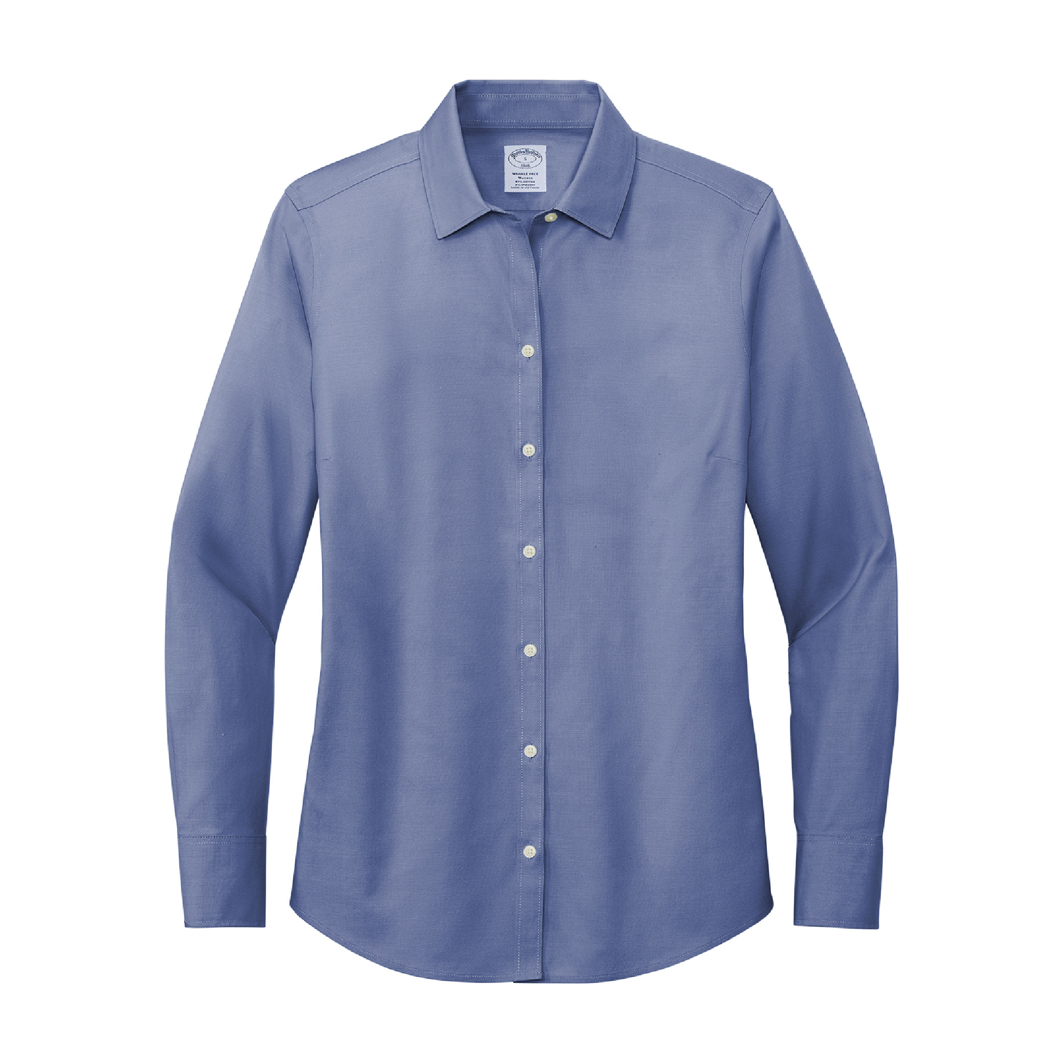 Brooks Brothers Women's Wrinkle-Free Stretch Pinpoint - Cobalt Blue