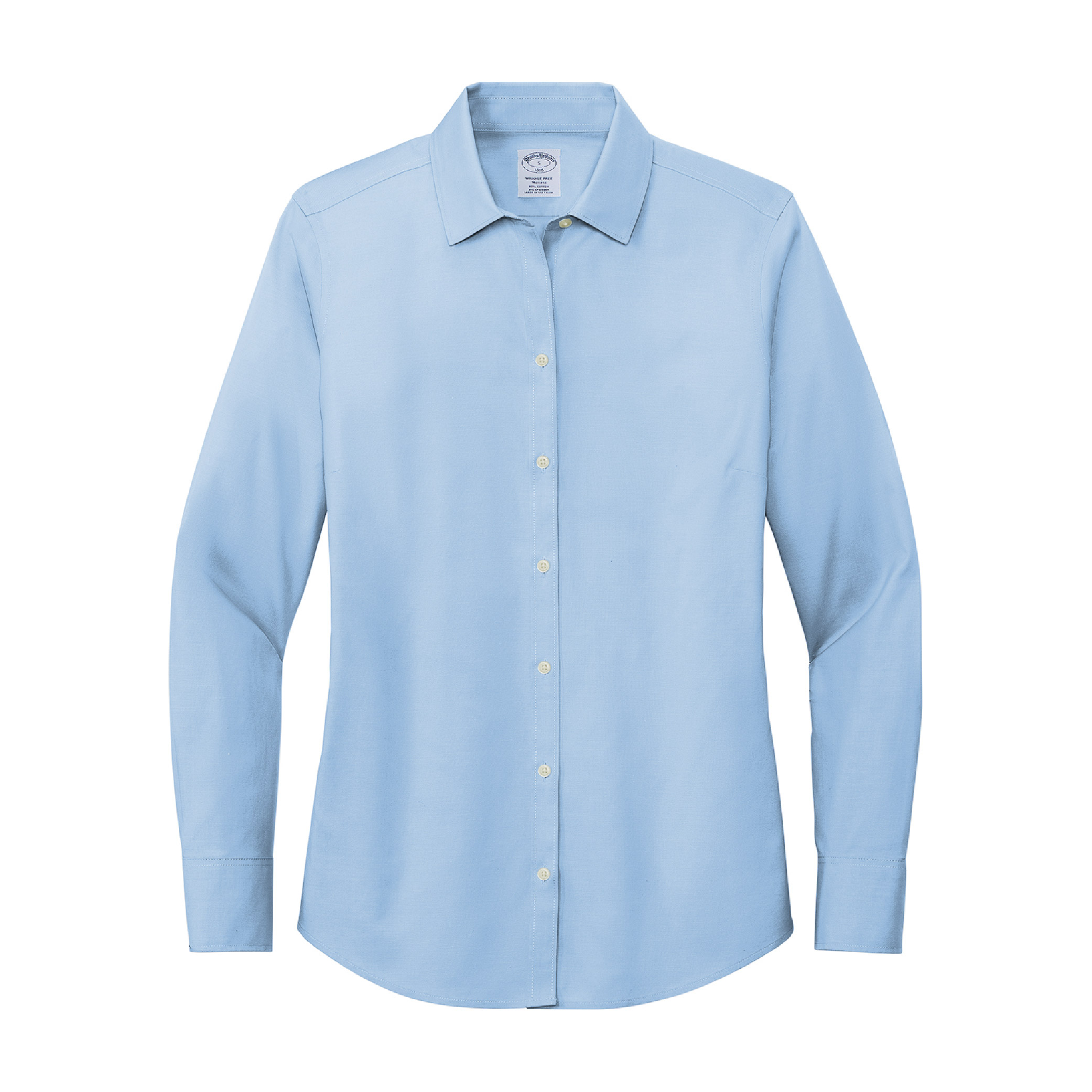 Brooks Brothers Women's Wrinkle-Free Stretch Pinpoint - Newport Blue