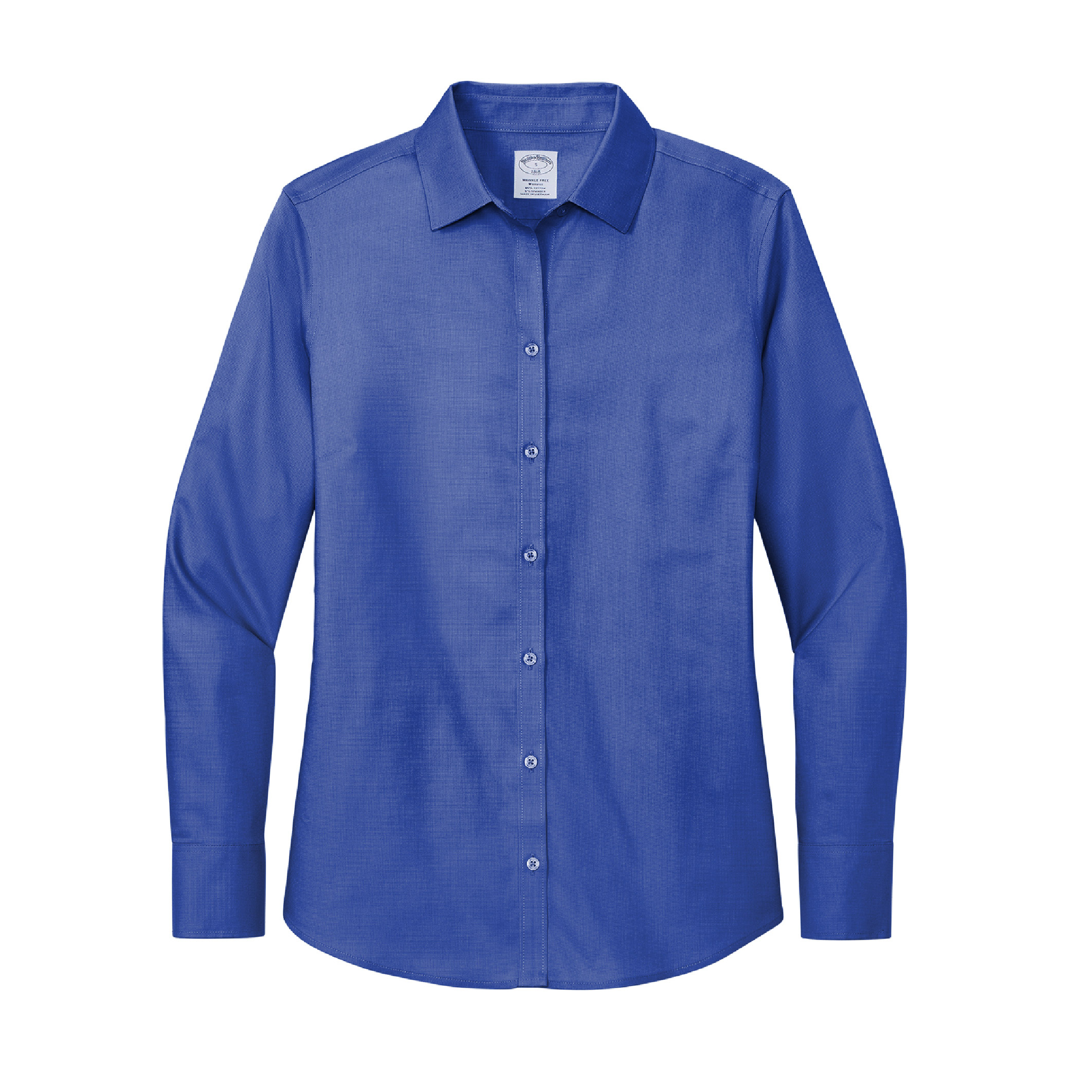 Brooks Brothers Women's Wrinkle-Free Stretch Nailhead - Cobalt Blue