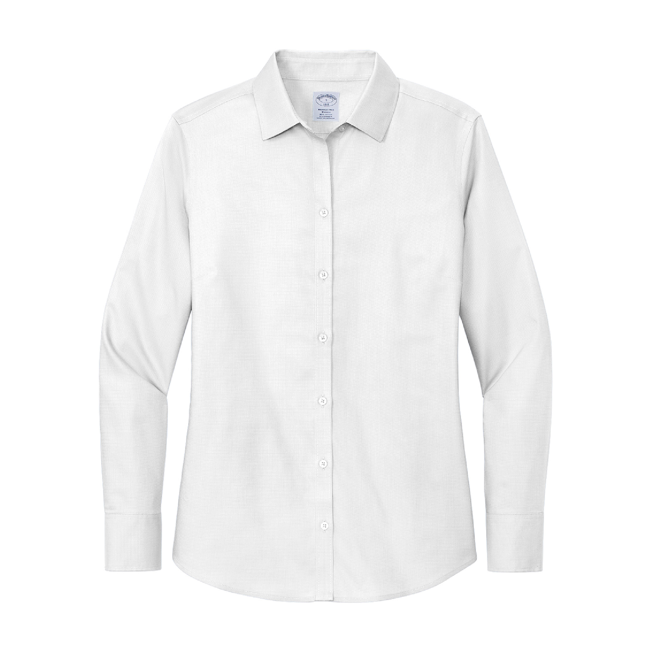 Brooks Brothers Women's Wrinkle-Free Stretch Nailhead - White