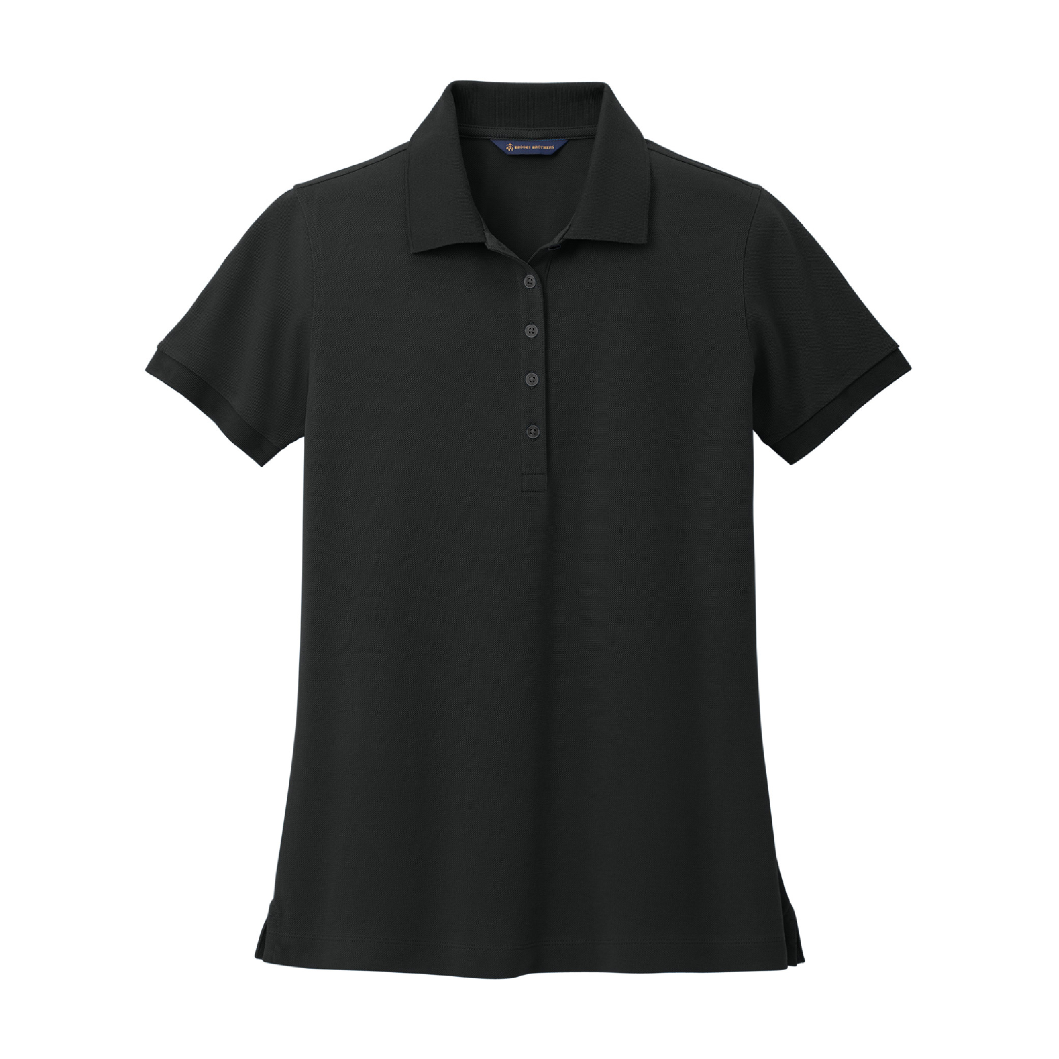 Brooks Brothers Women's Pima Cotton Pique Polo - Deep Black