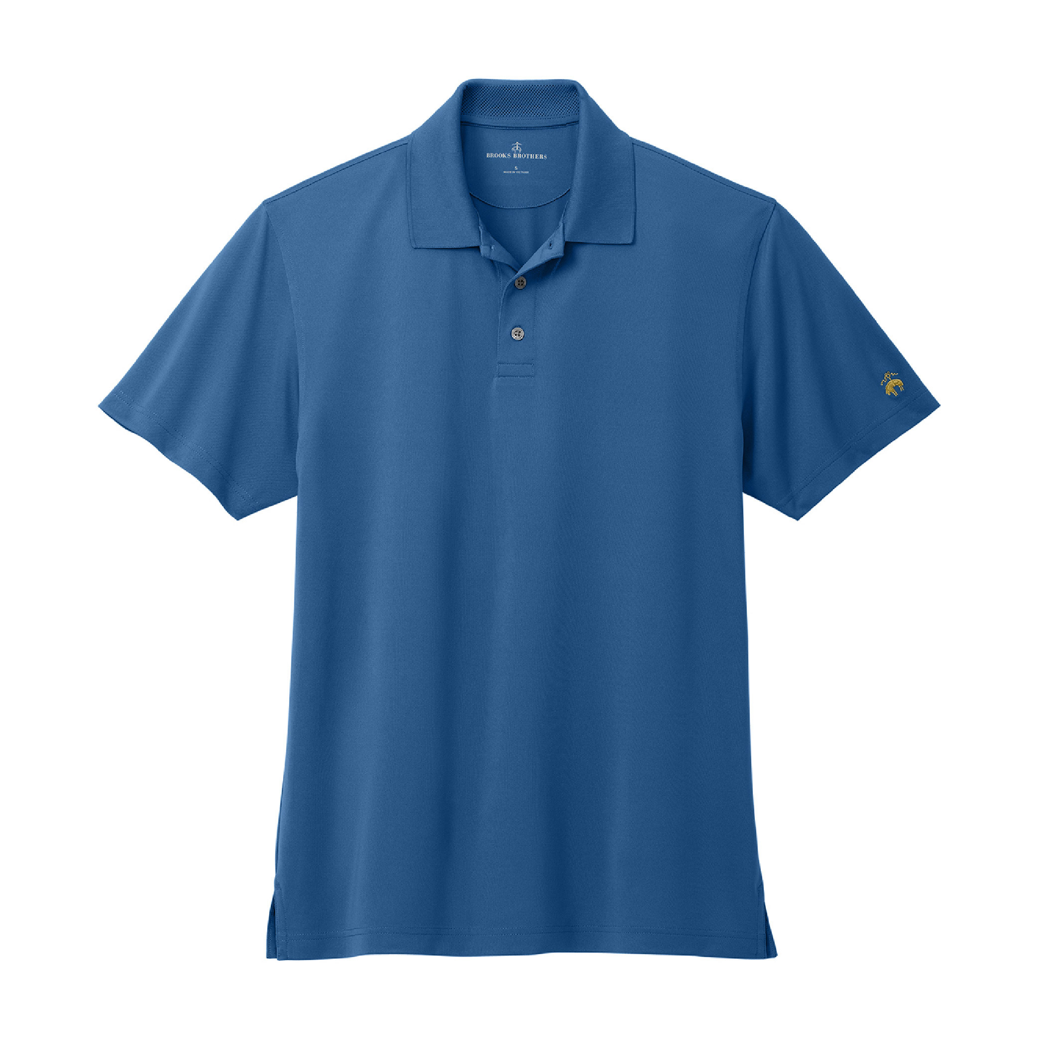 Brooks Brothers Mesh Pique Performance Polo - Charter Blue