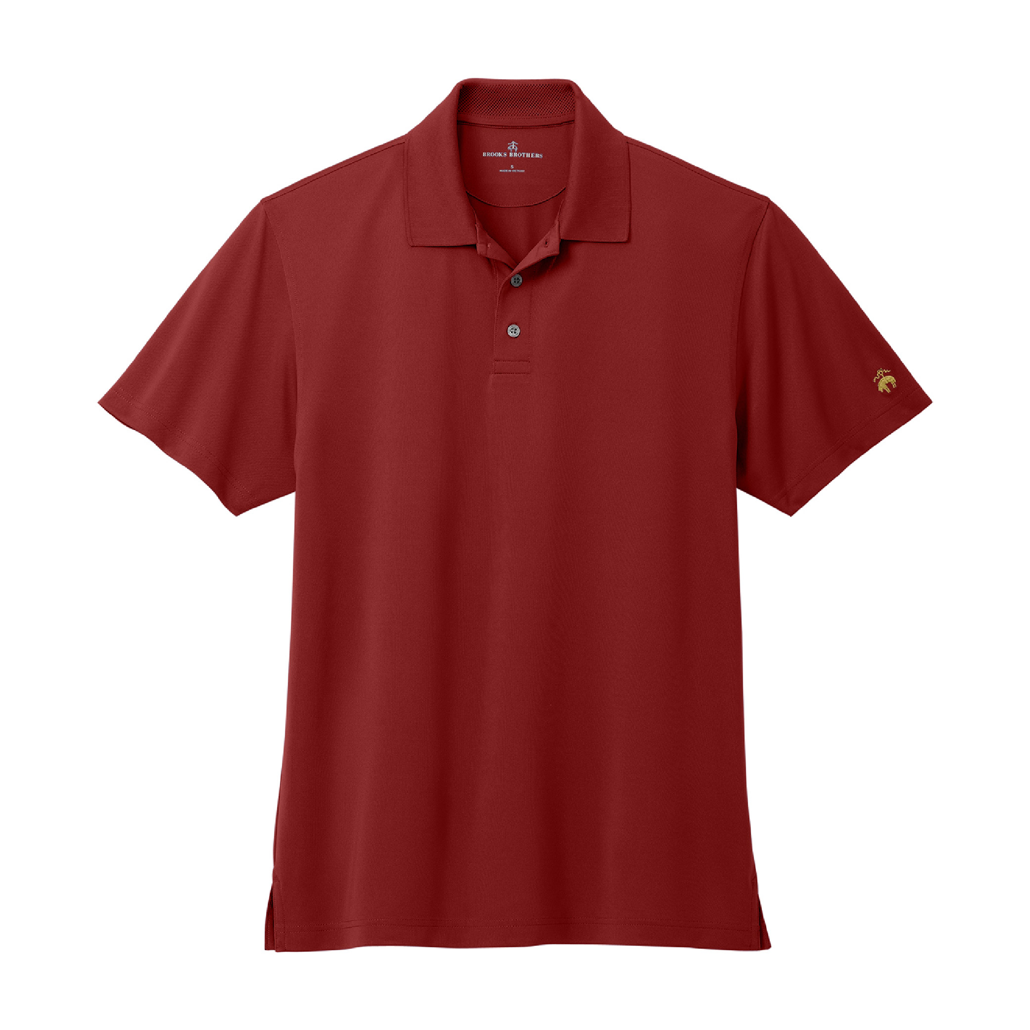 Brooks Brothers Mesh Pique Performance Polo - Rich Red