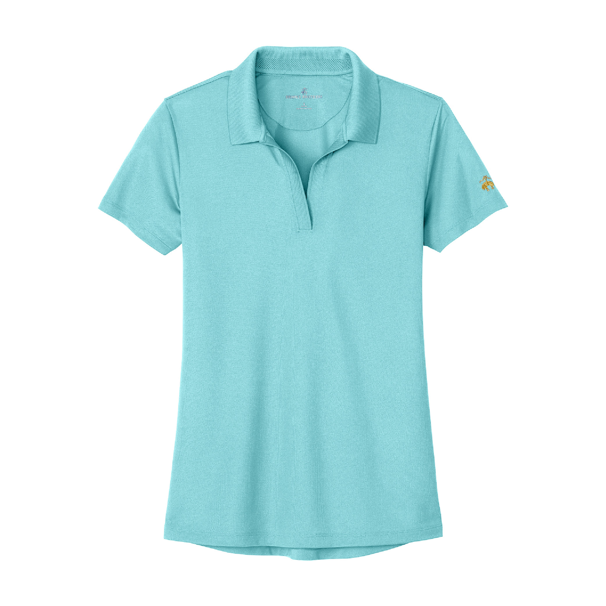 Brooks Brothers Women's Mesh Pique Performance Polo - Soft Mint