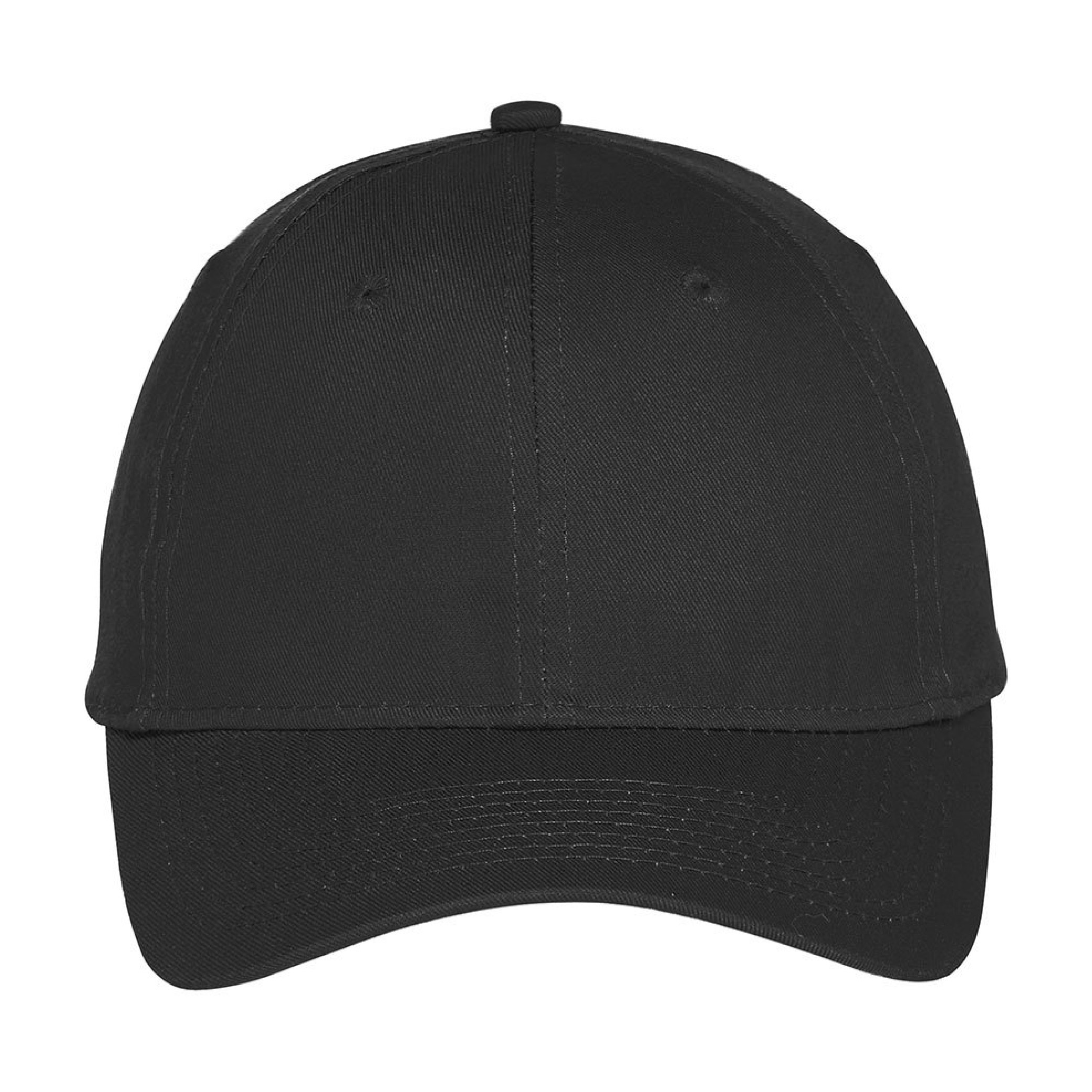 Port Authority Six-Panel Unstructured Twill Cap - Black