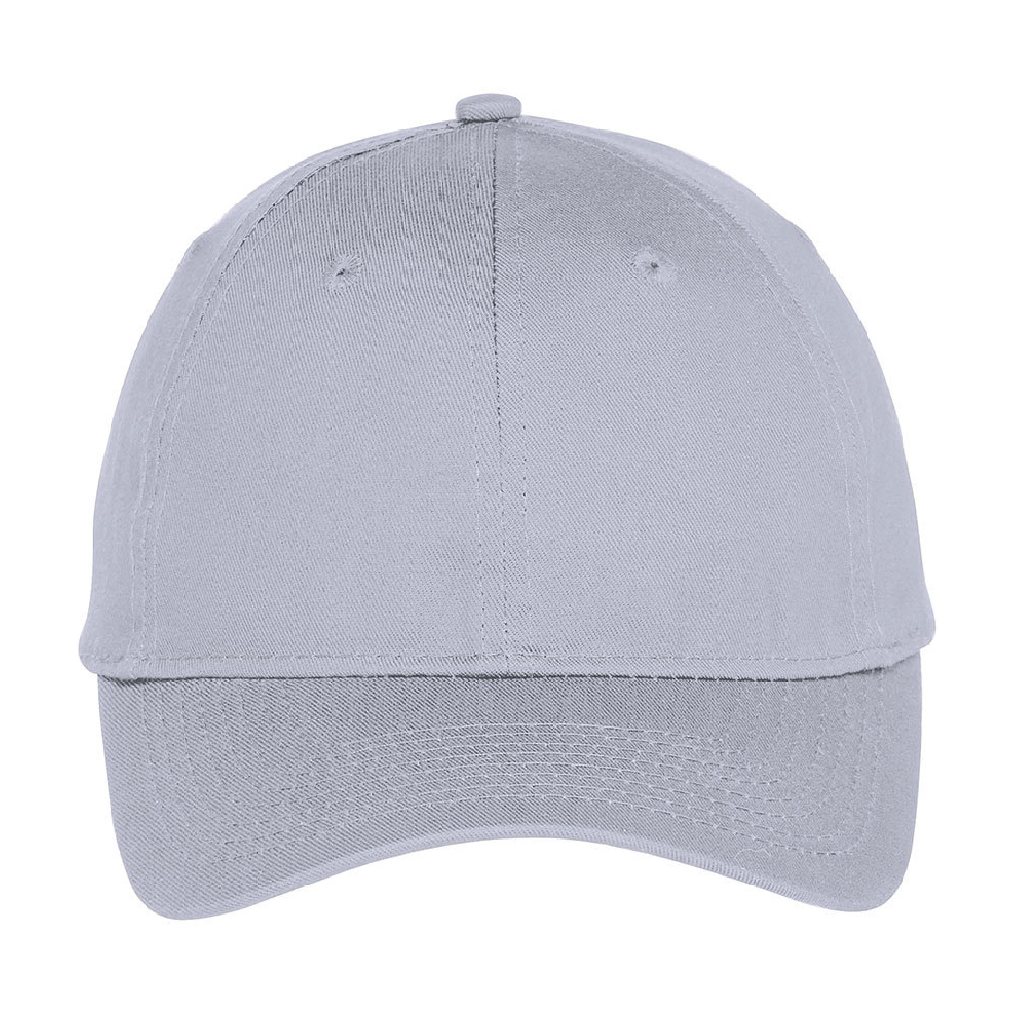Port Authority Six-Panel Unstructured Twill Cap - Silver
