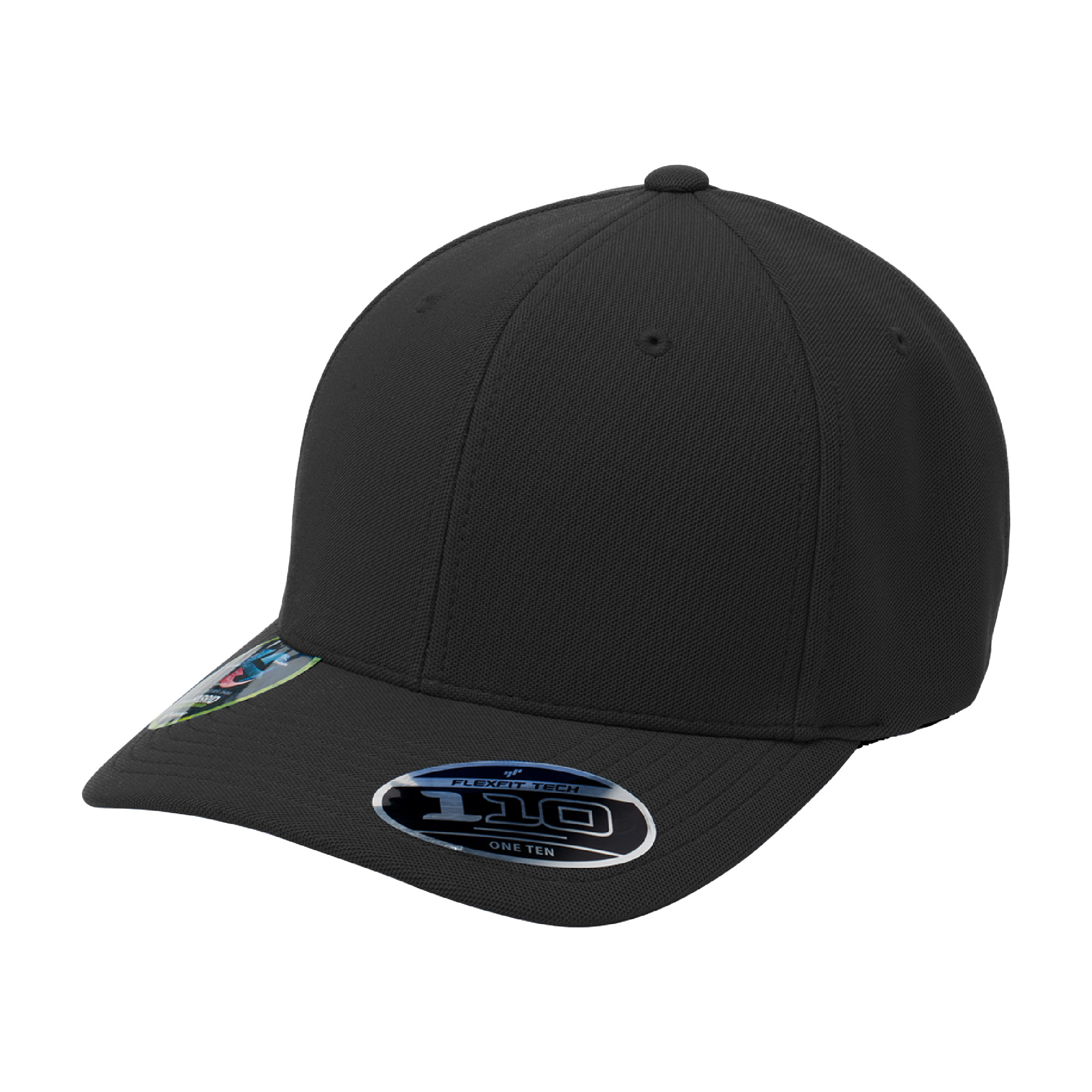 Port Authority Flexfit 110 Cool & Dry Mini Pique Cap - Black
