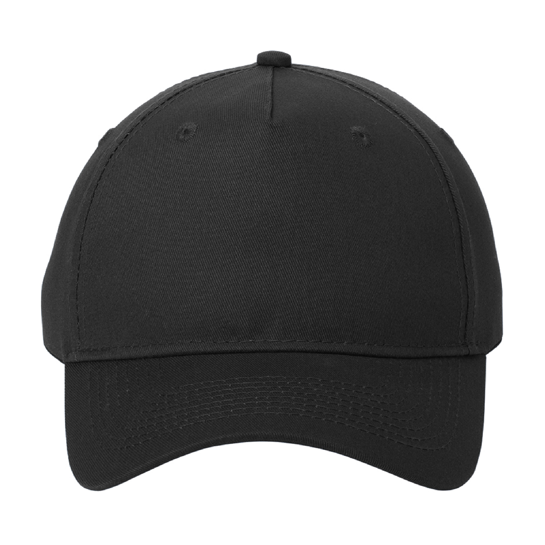 Port Authority Five-Panel Twill Cap - Black