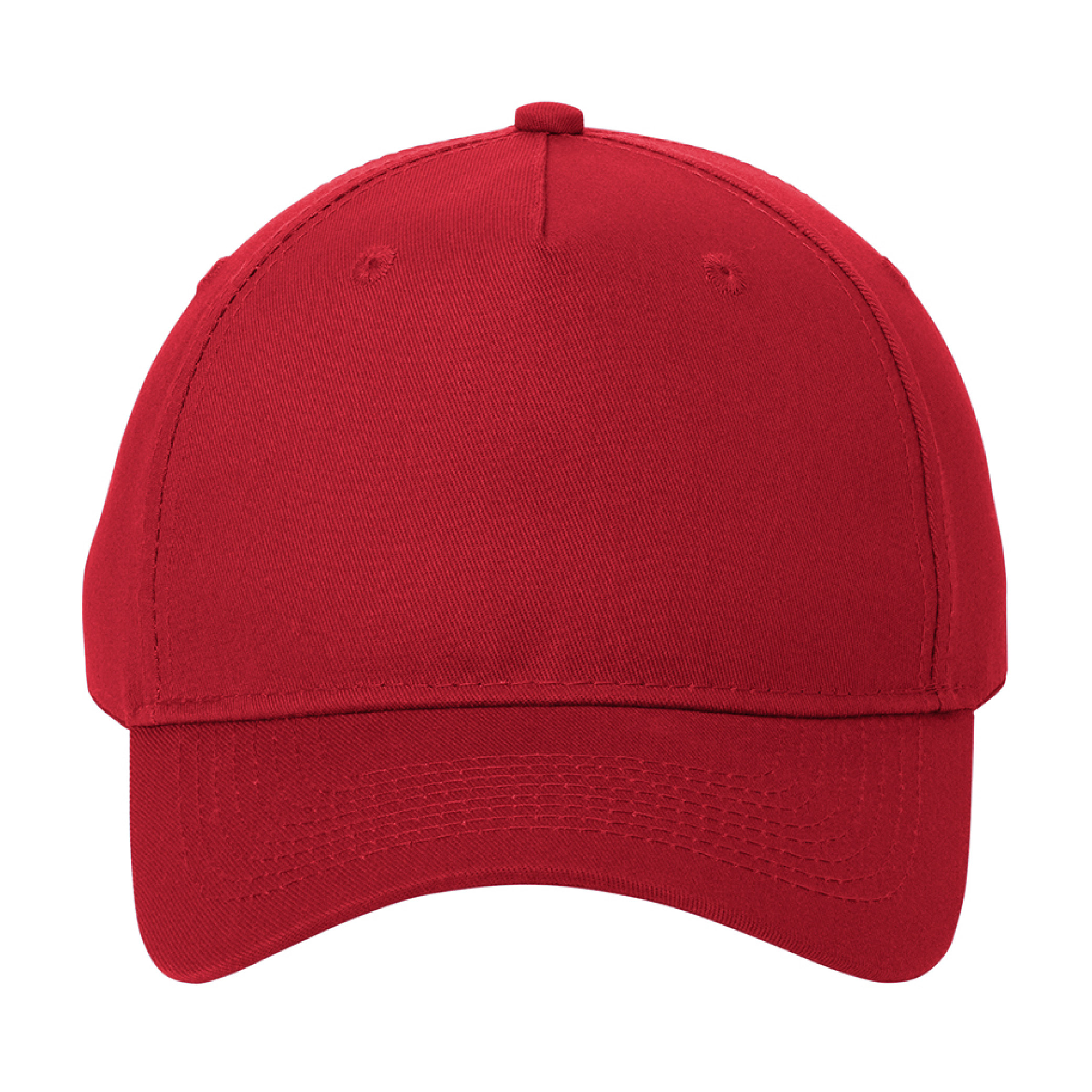 Port Authority Five-Panel Twill Cap - Red