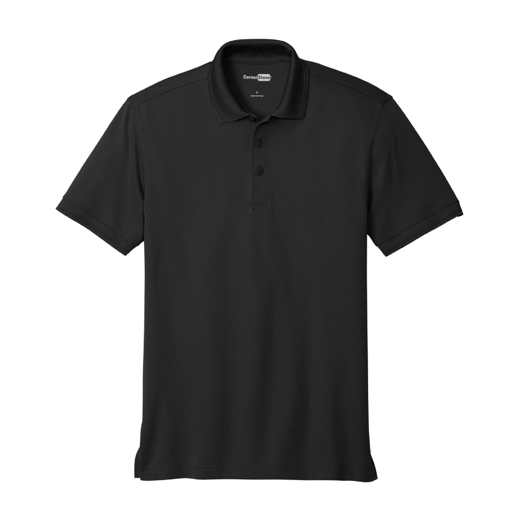 CornerStone Snag Proof Pique Polo - Black