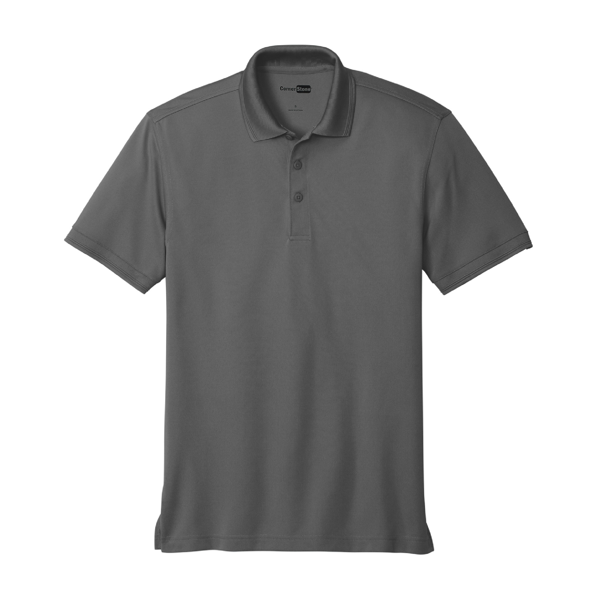 CornerStone Snag Proof Pique Polo - Charcoal