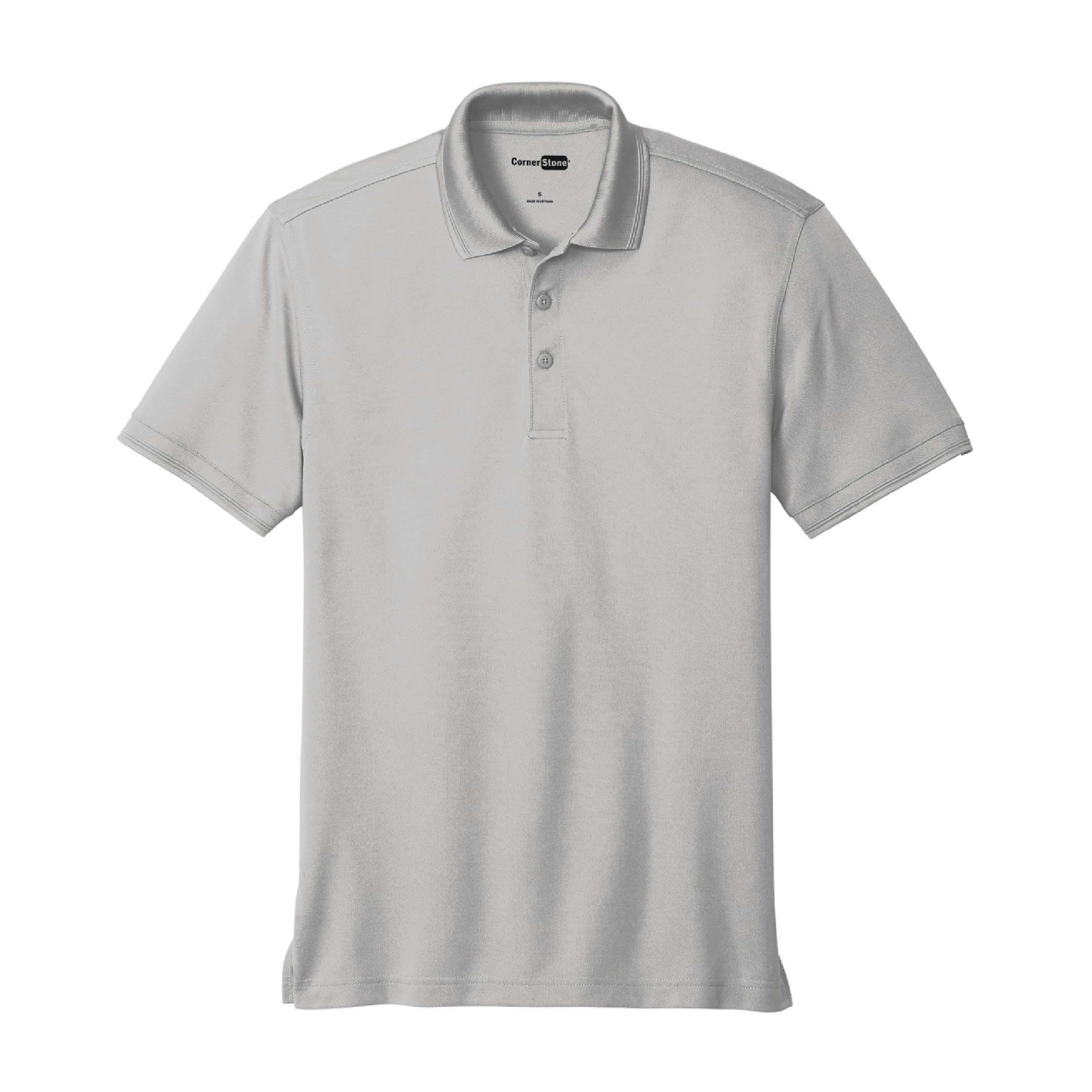 CornerStone Snag Proof Pique Polo - Light Grey