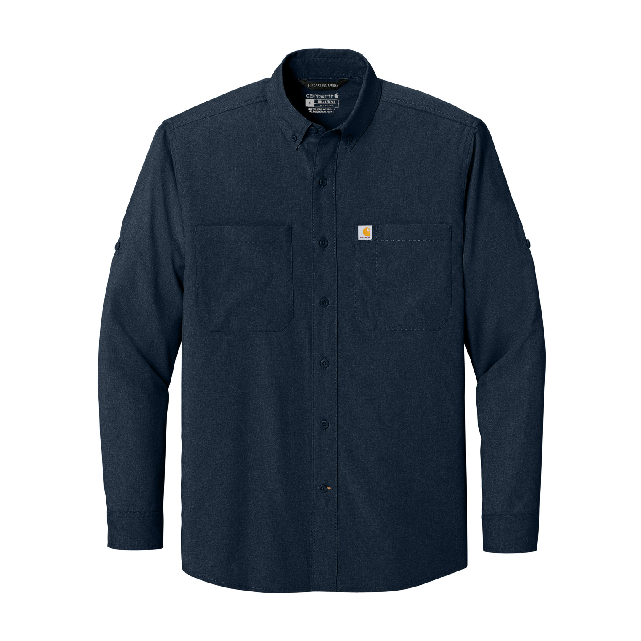 Carhartt Force Sun Defender Long Sleeve Shirt - Navy
