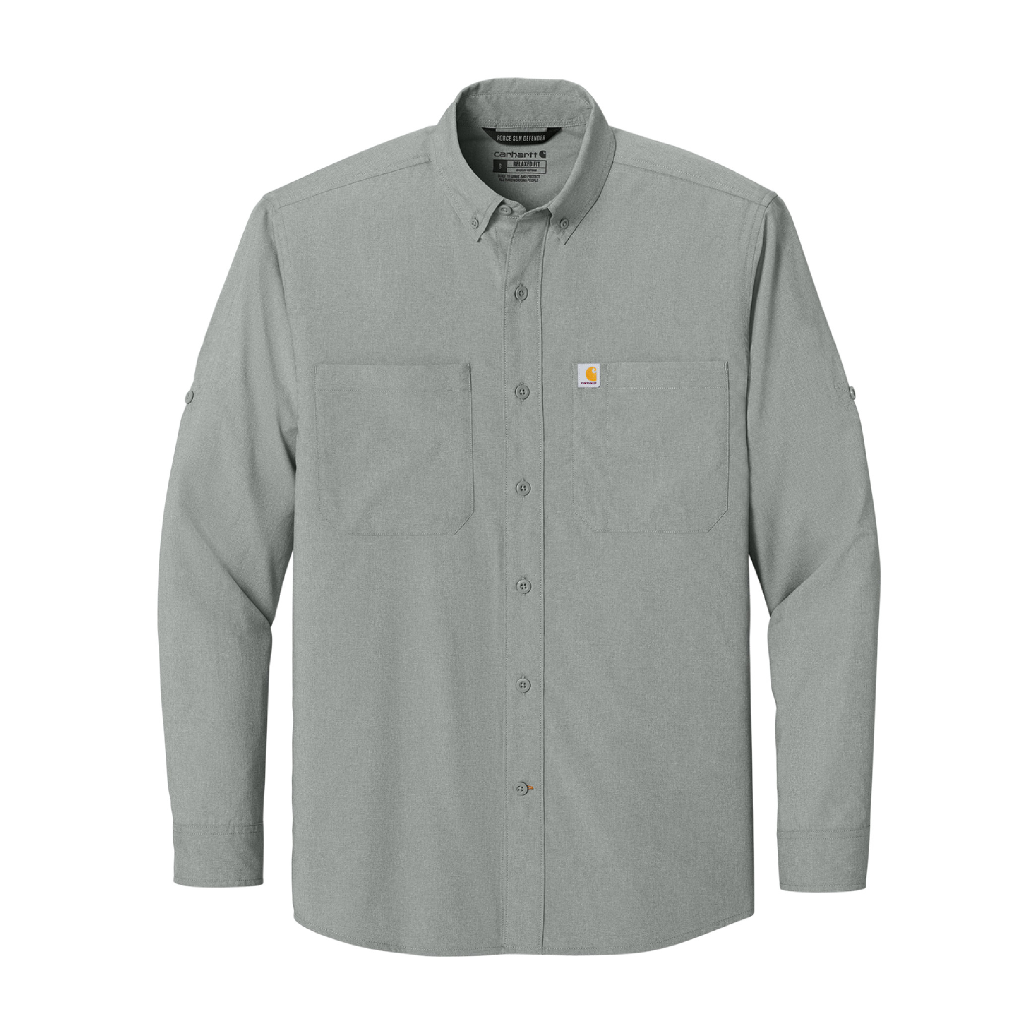 Carhartt Force Sun Defender Long Sleeve Shirt - Steel